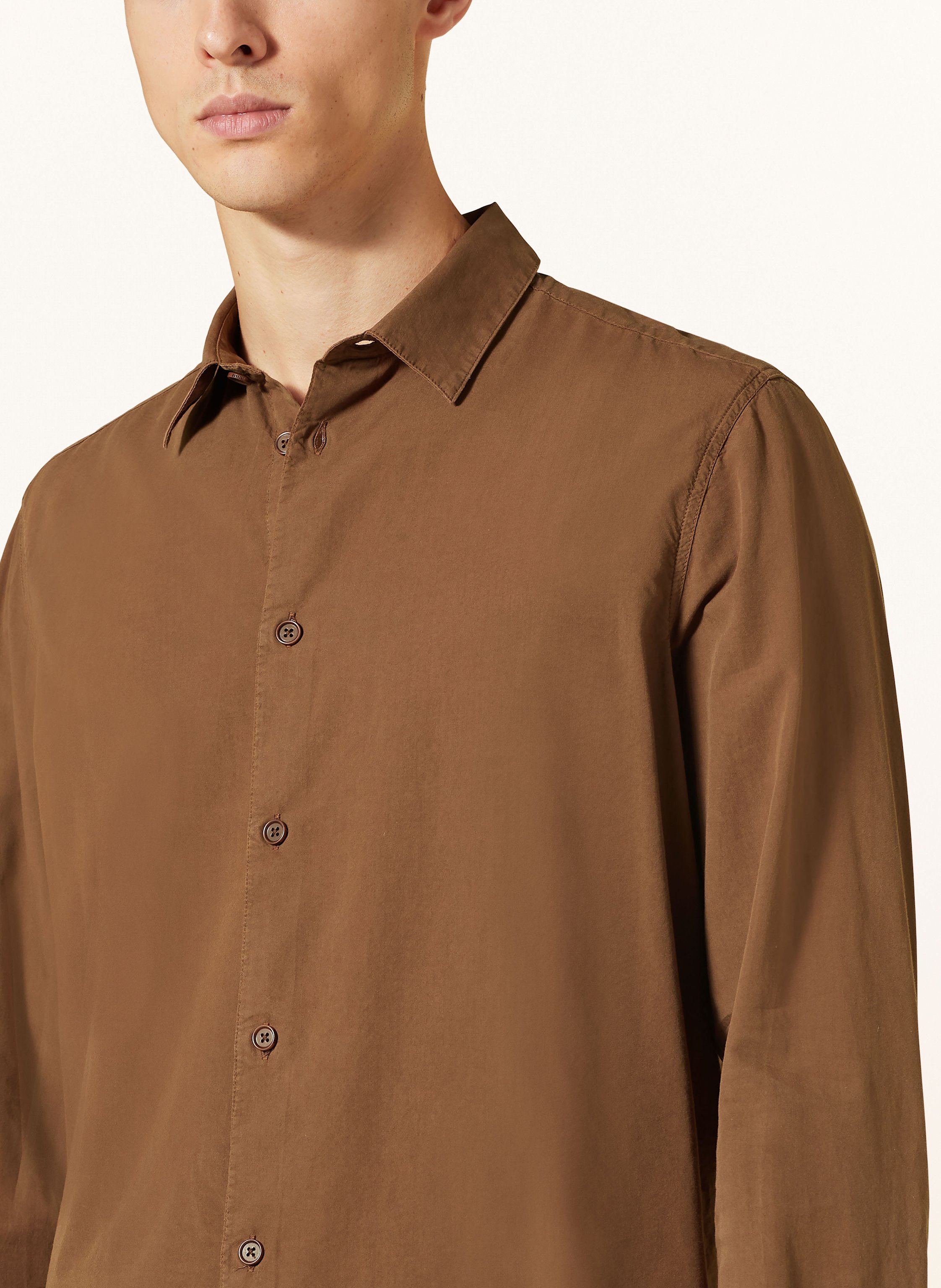 Thumbnail - Drykorn Hemd Ramis Comfort Fit braun