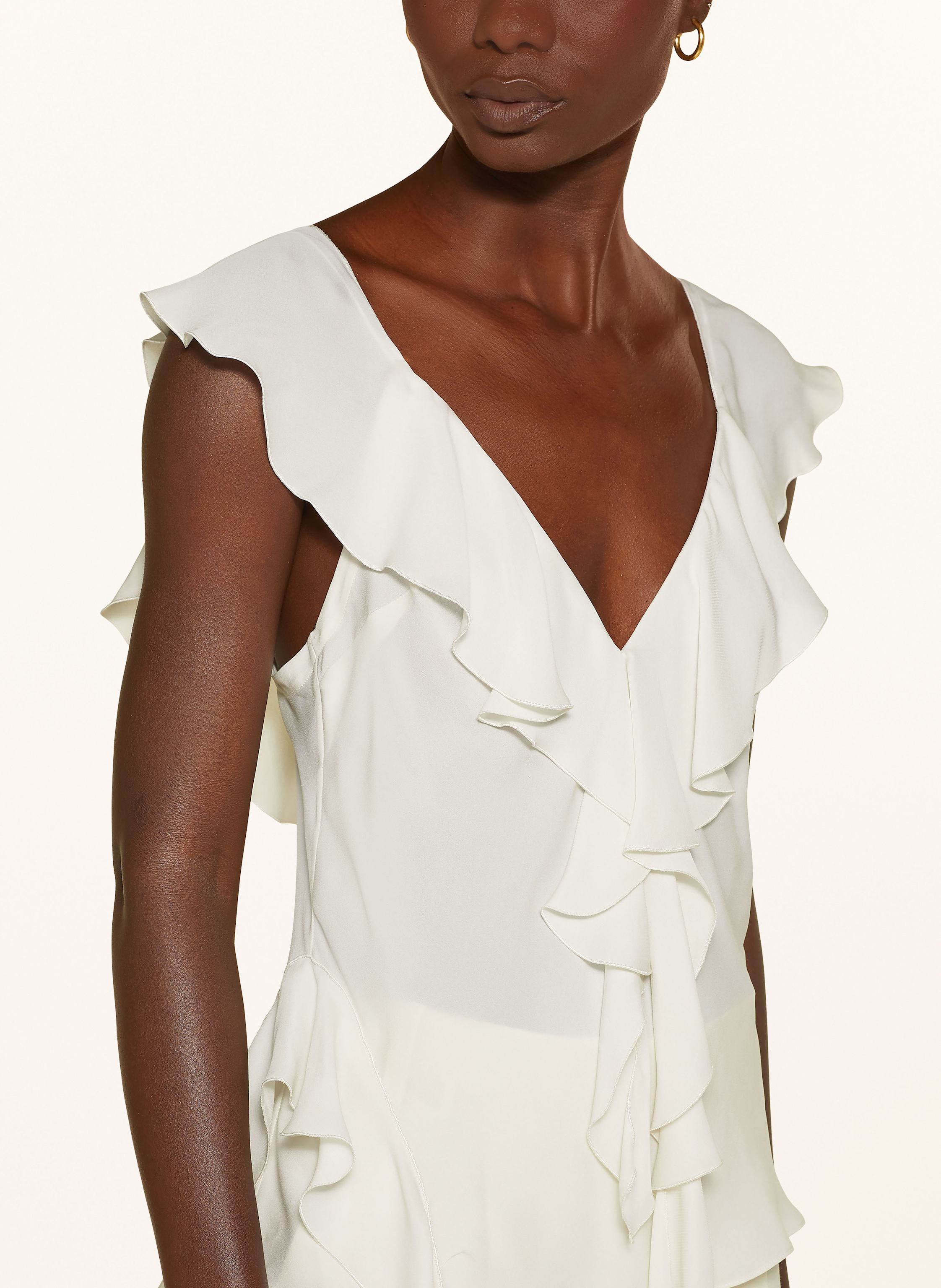 Thumbnail - Dorothee Schumacher Seidentop Sheer Twist I Mit Volants weiss