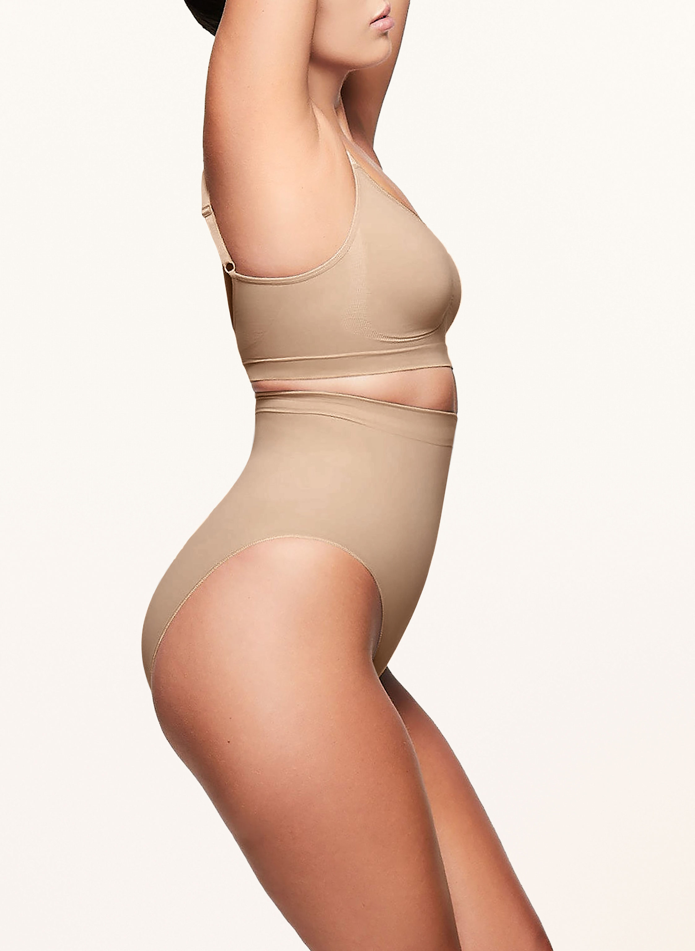 Thumbnail - Skims Bustier Seamless Sculpt beige
