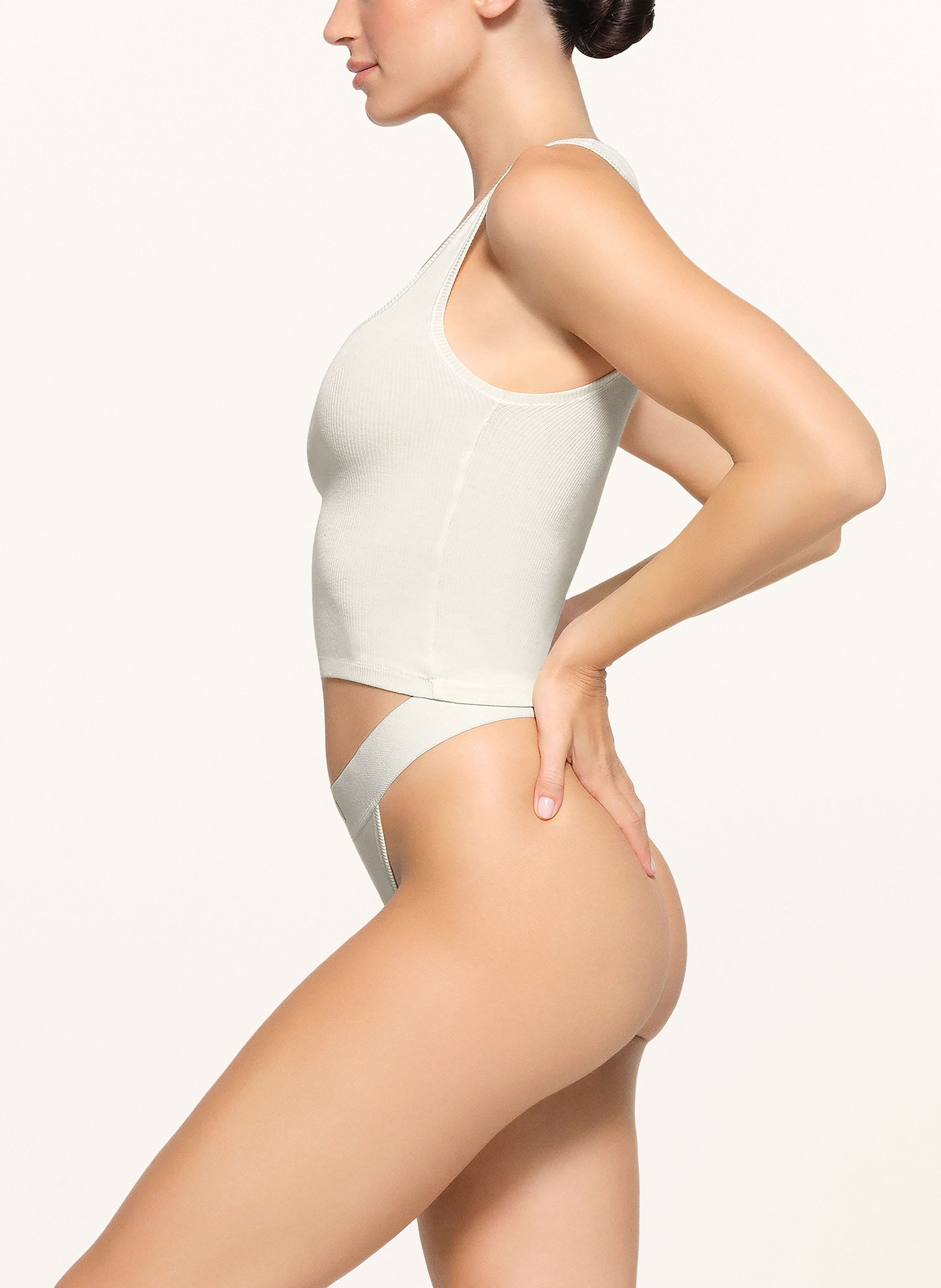 Thumbnail - Skims Top Cotton Rib weiss