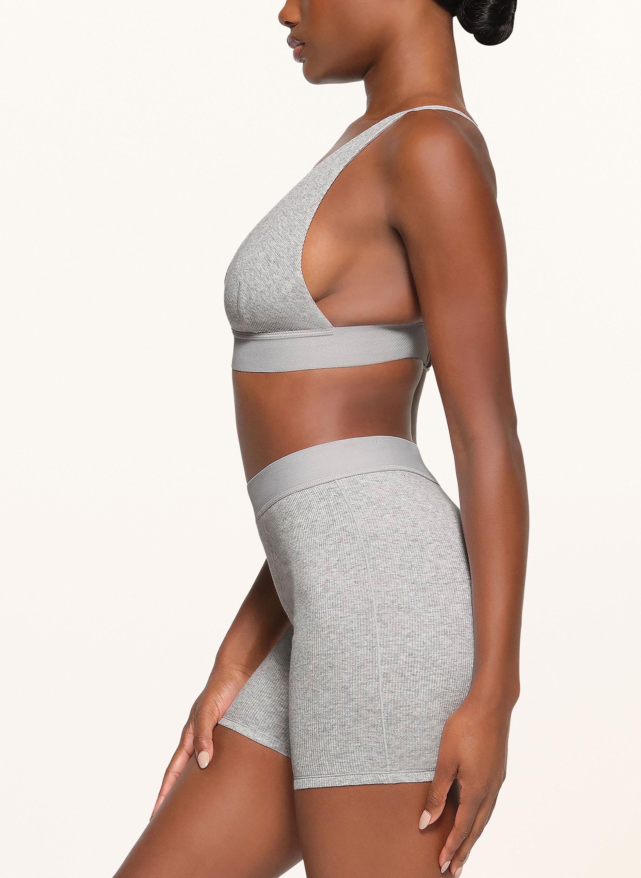 Thumbnail - Skims Lounge-Shorts Cotton Rib grau
