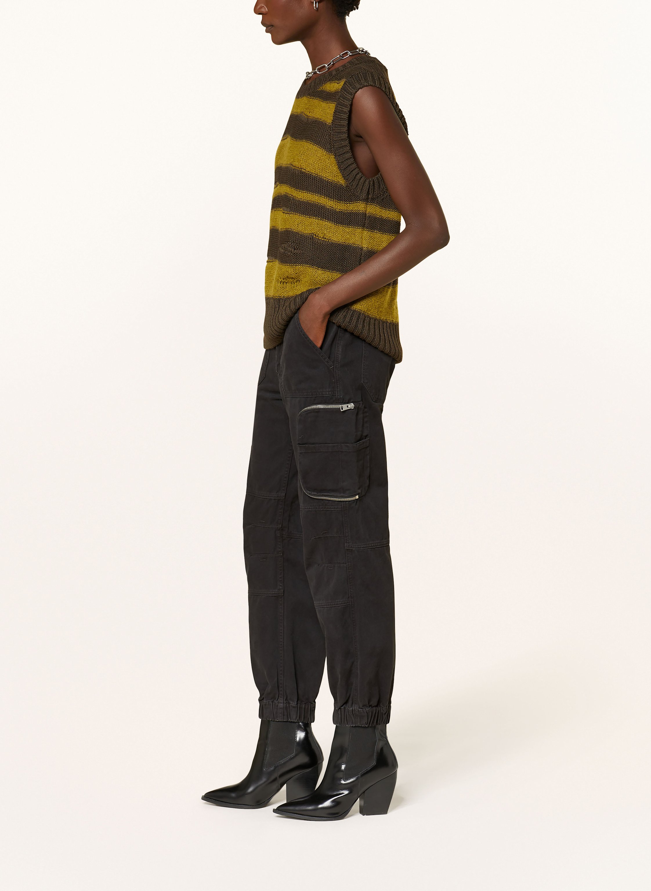 Thumbnail - Allsaints Cargohose schwarz