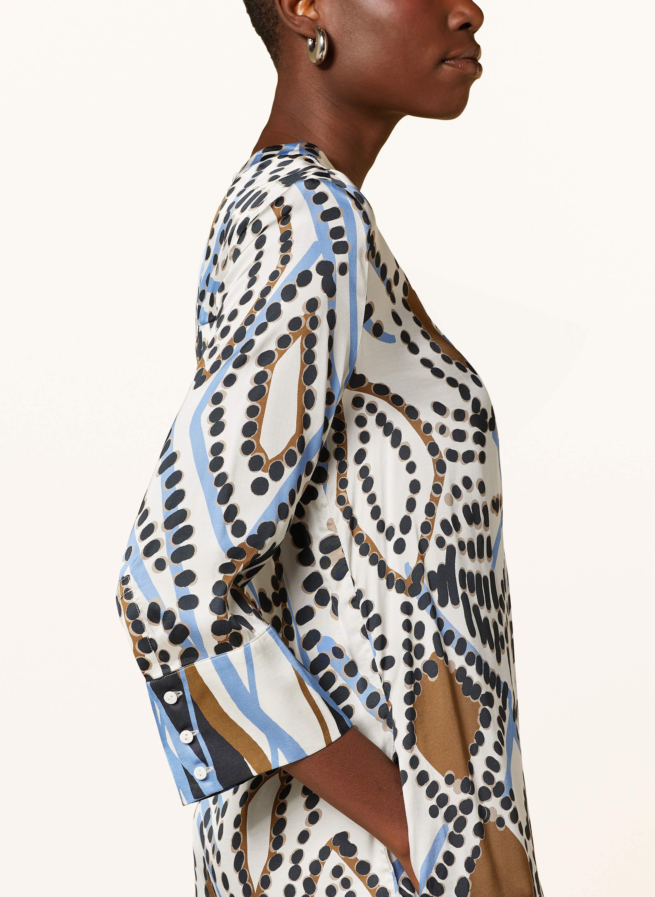 Thumbnail - Catnoir Satinkleid Mit 3/4-Arm blau