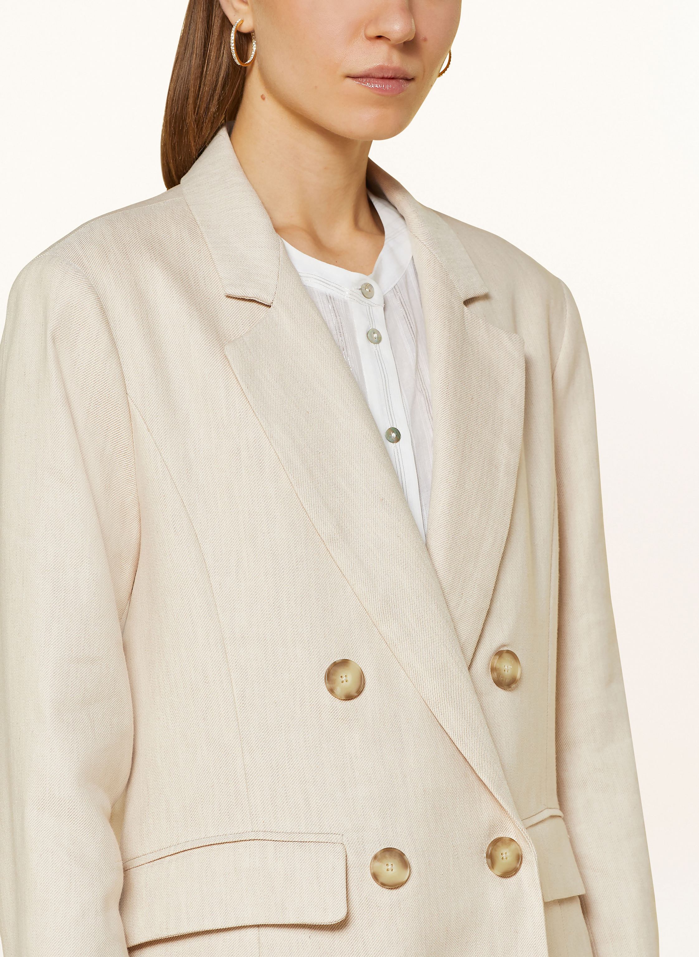 Thumbnail - Beaumont Blazer Charmy Mit Leinen beige