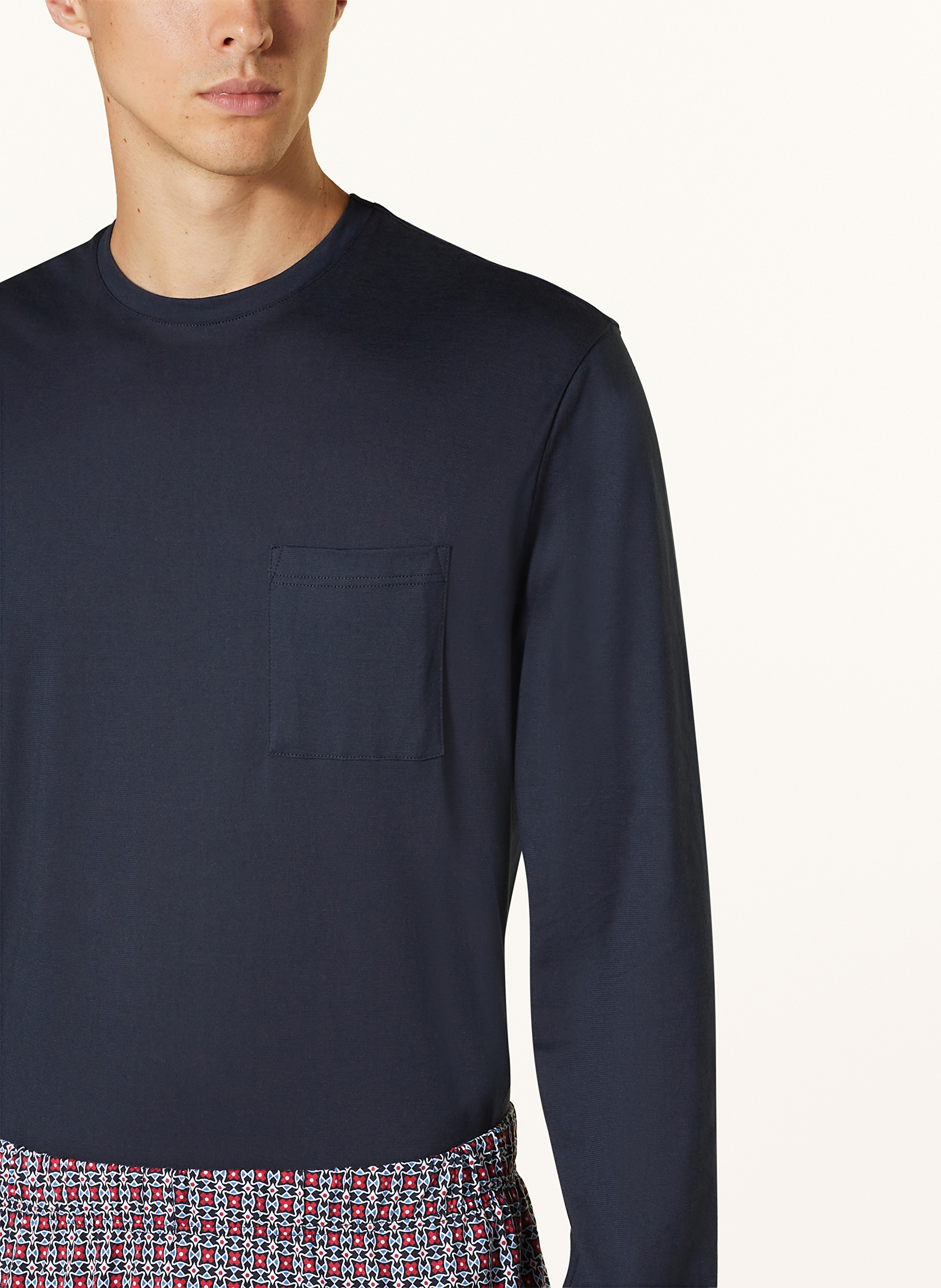 Thumbnail - Mey Schlafanzug Serie Red Tile blau