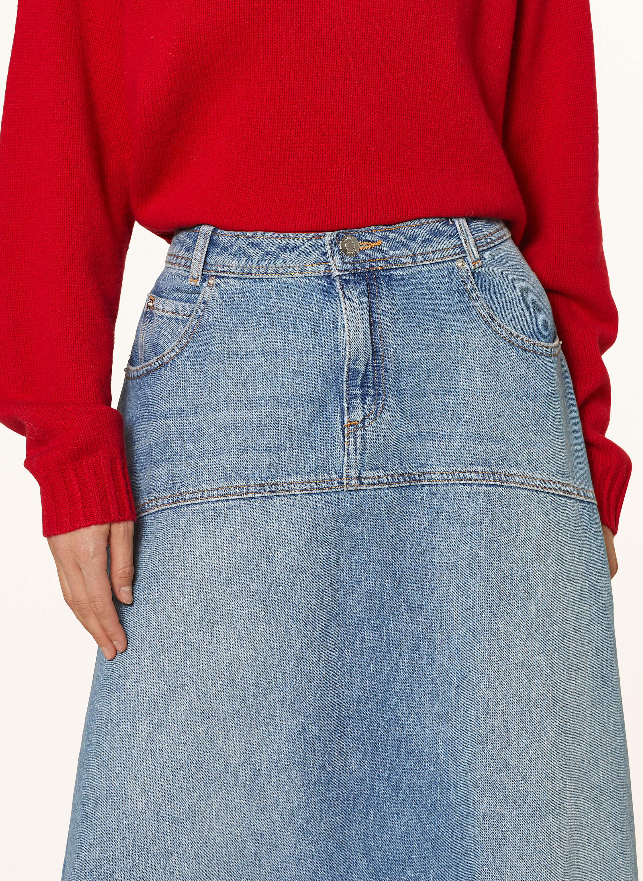 Thumbnail - Ba&Sh Jeansrock Valentia blau