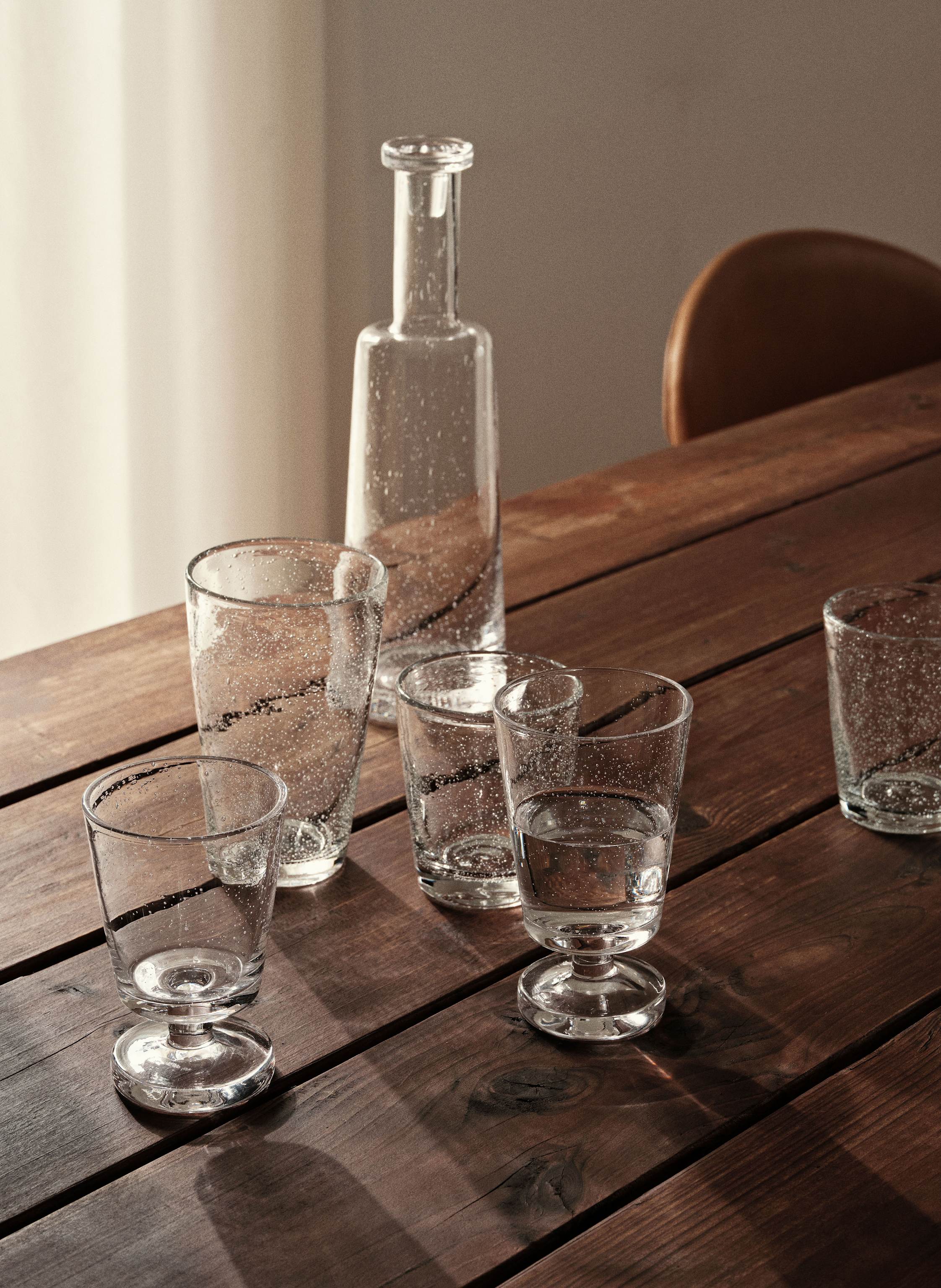 Thumbnail - Broste Copenhagen 2er-Set Weingläser Bubble transparent