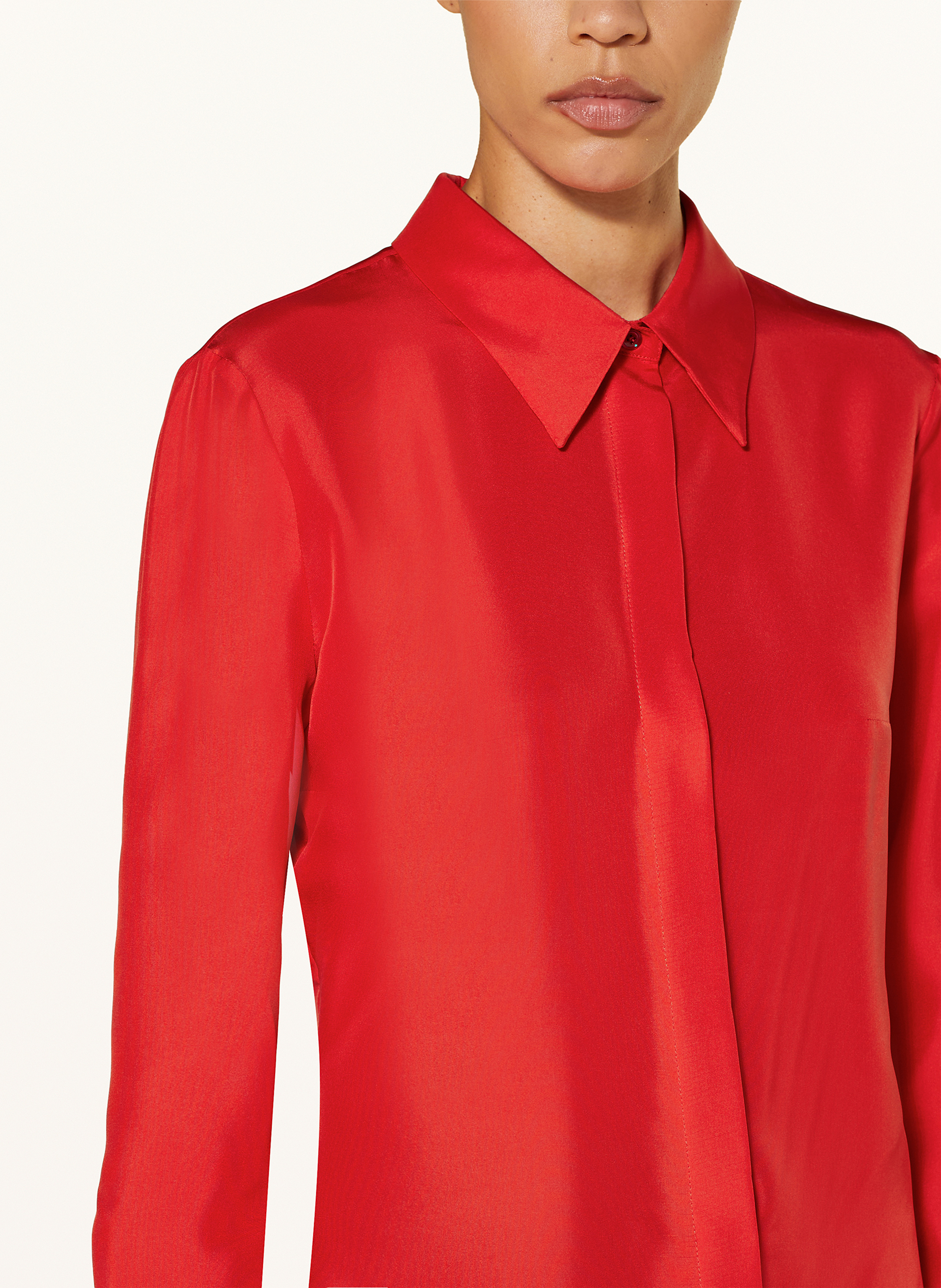 Thumbnail - Mcqueen Hemdbluse Aus Seide rot