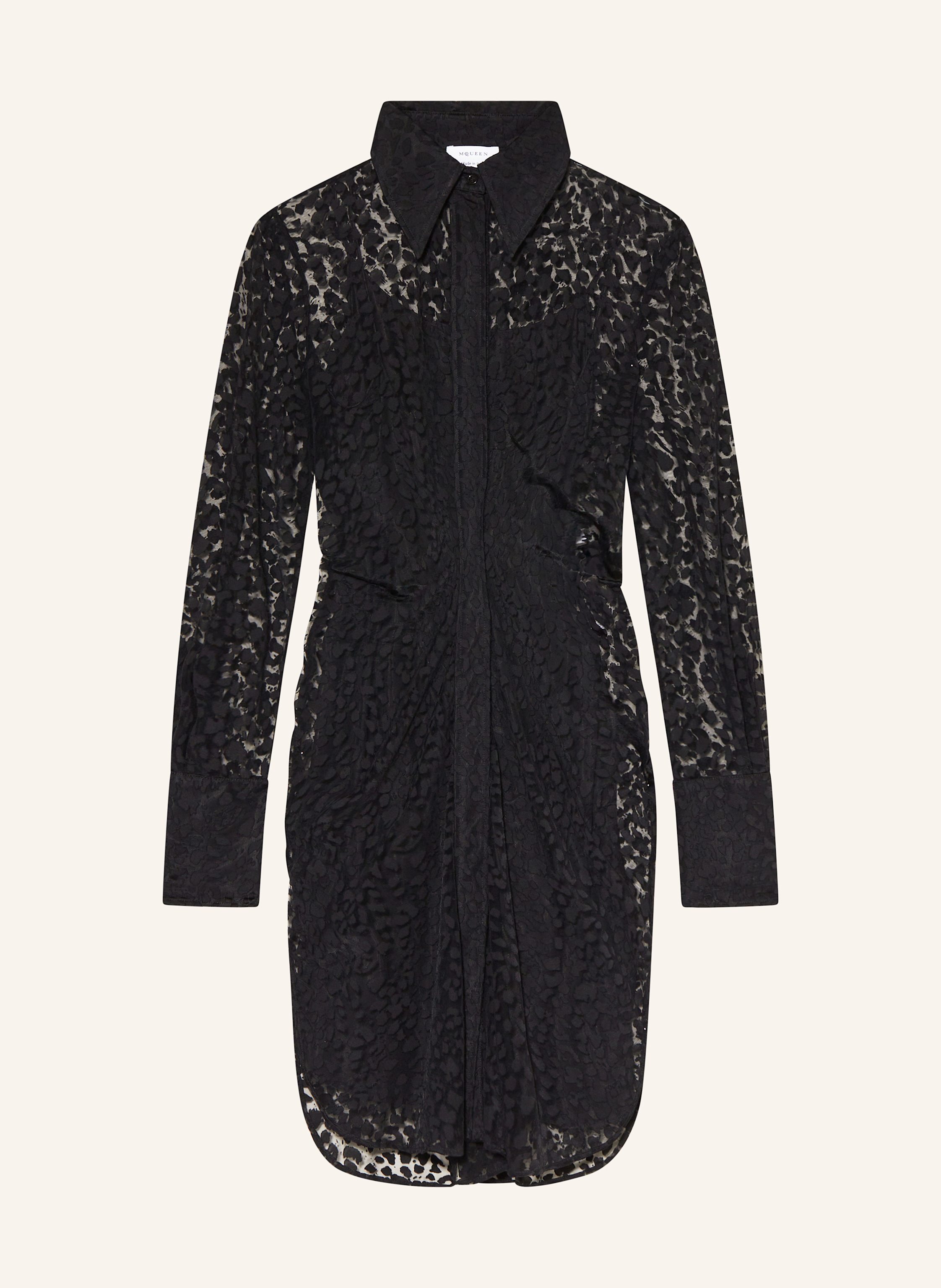 Alexander McQUEEN Shirt dress in black