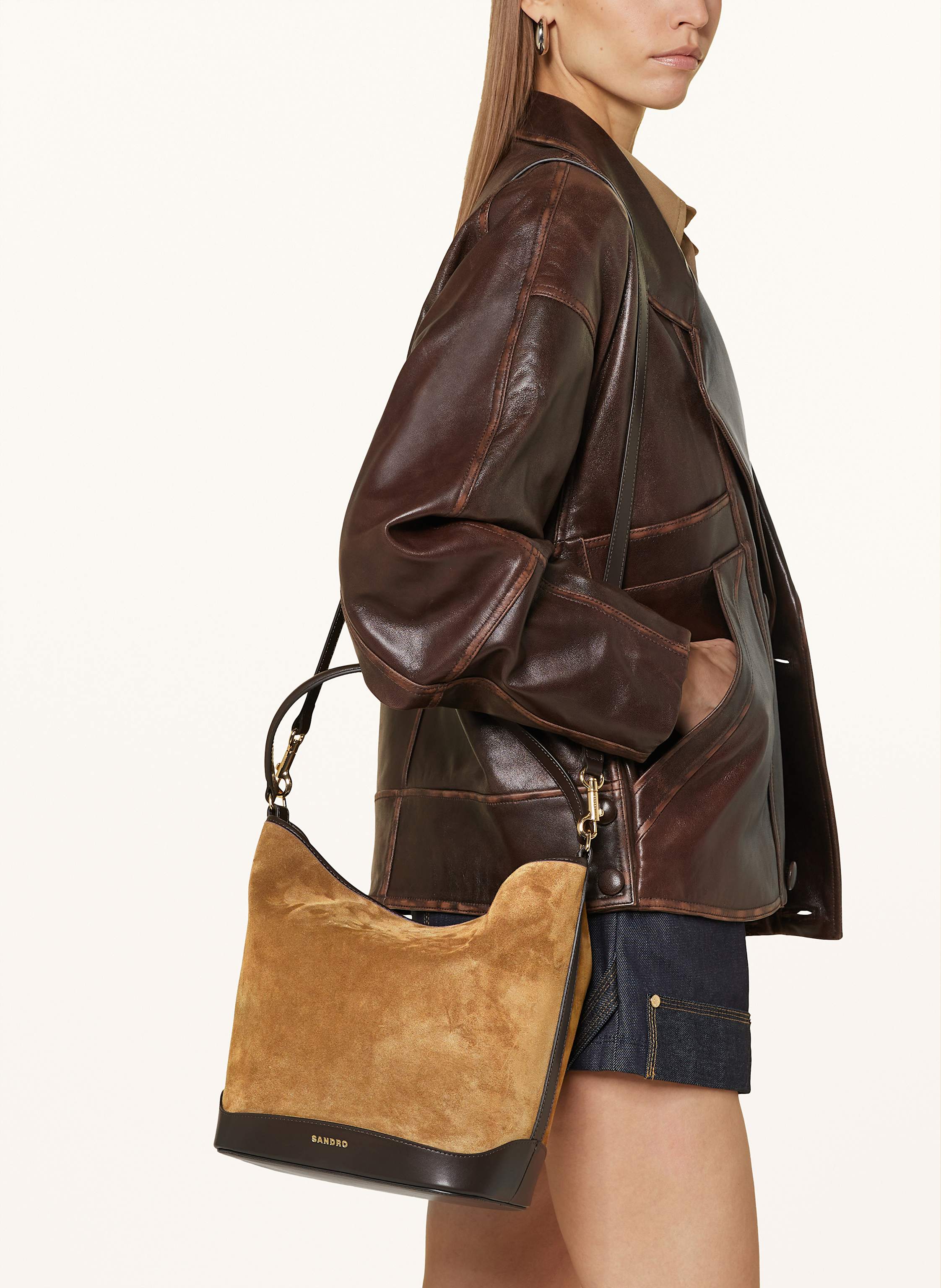 Thumbnail - Sandro Beuteltasche braun