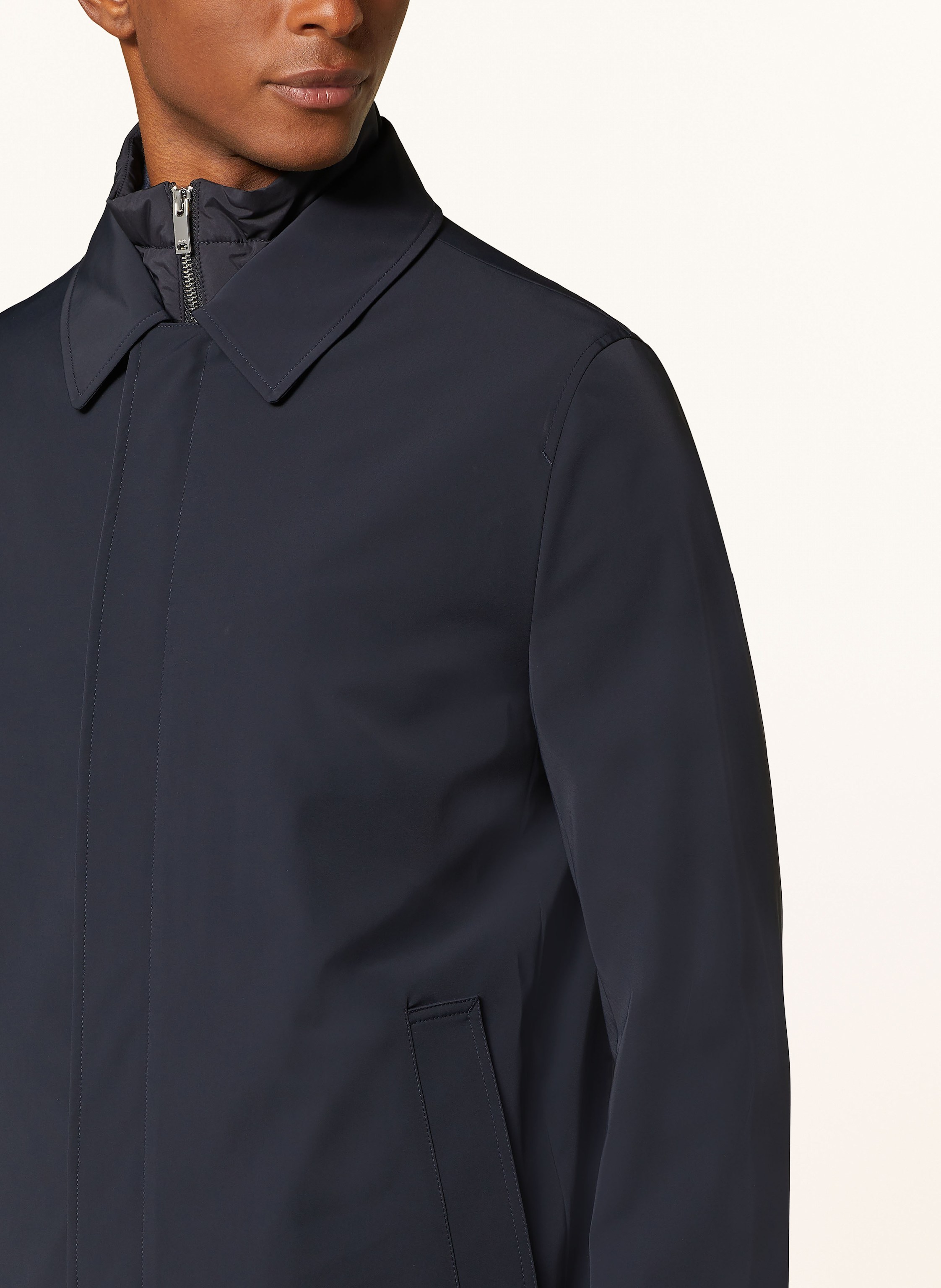 Thumbnail - Reiss Mantel Logan Mit Herausnehmbarer Blende blau