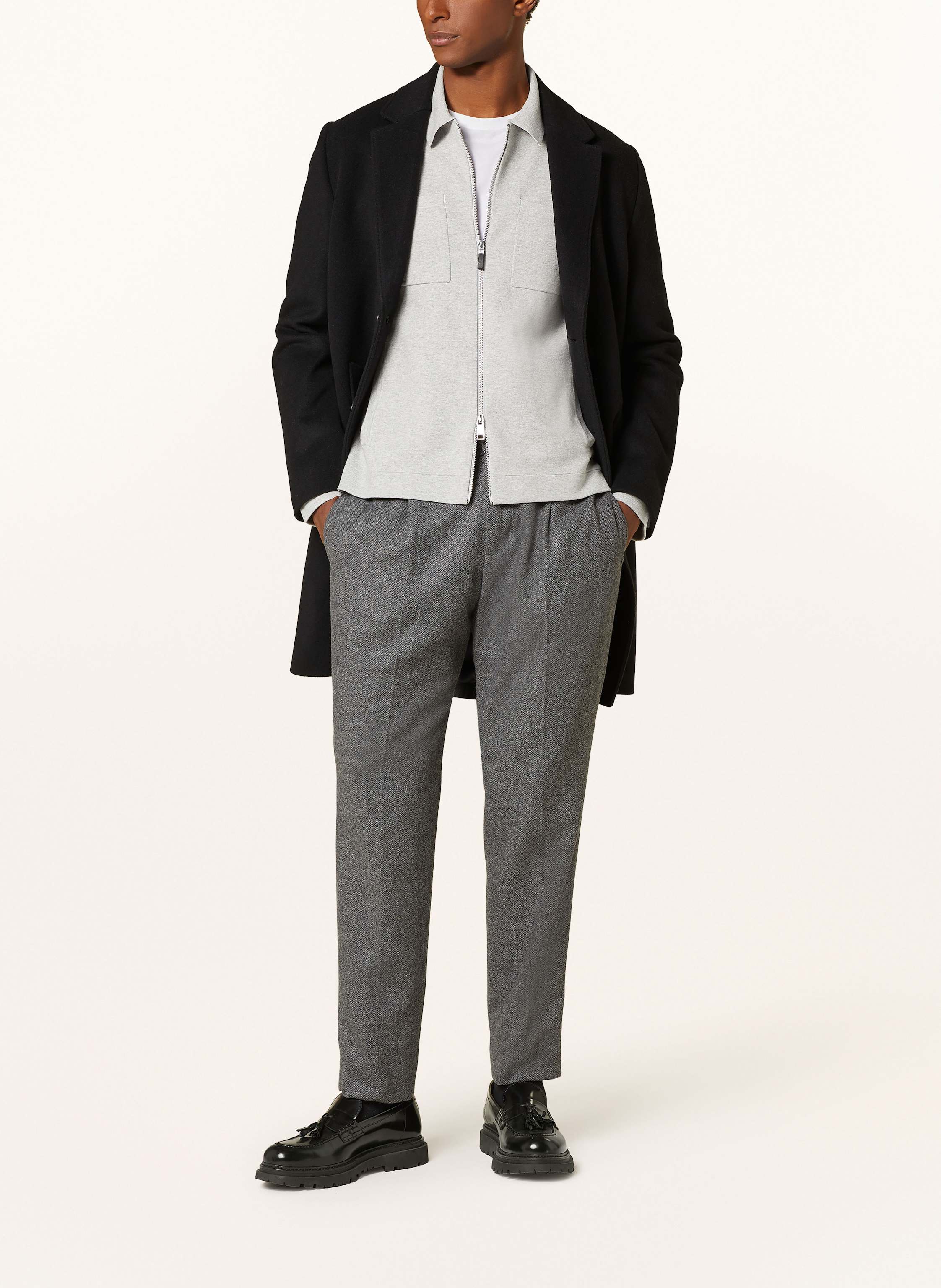 Thumbnail - Reiss Strickjacke Rivers grau