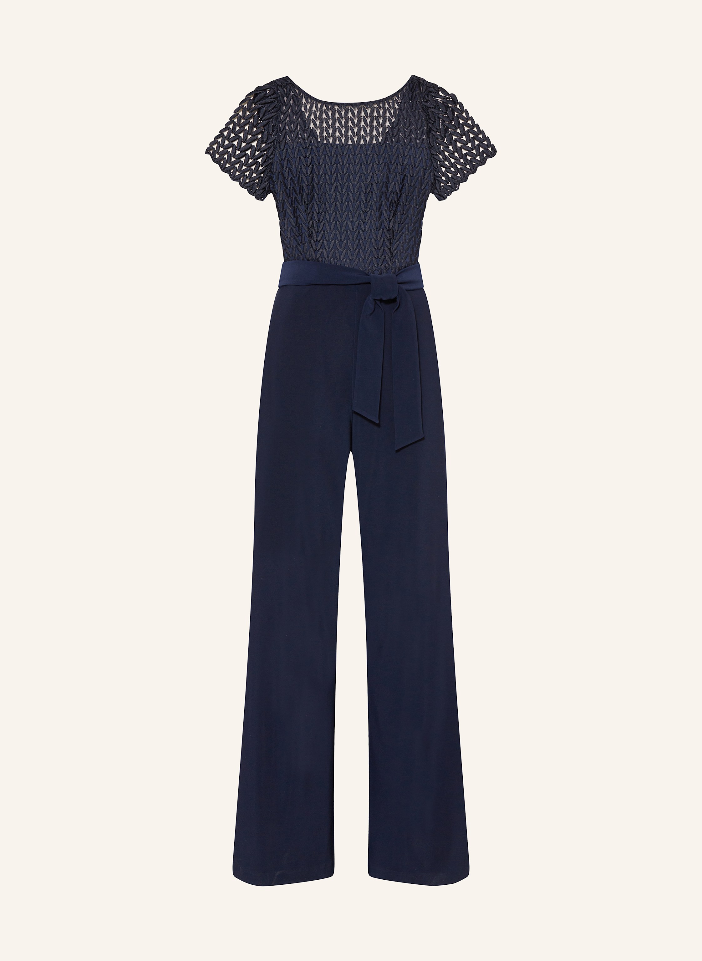Joseph Ribkoff SIGNATURE Jumpsuit Im Materialmix In Dunkelblau joseph-ribkoff-signature-jumpsuit-im-materialmix-in-dunkelblau