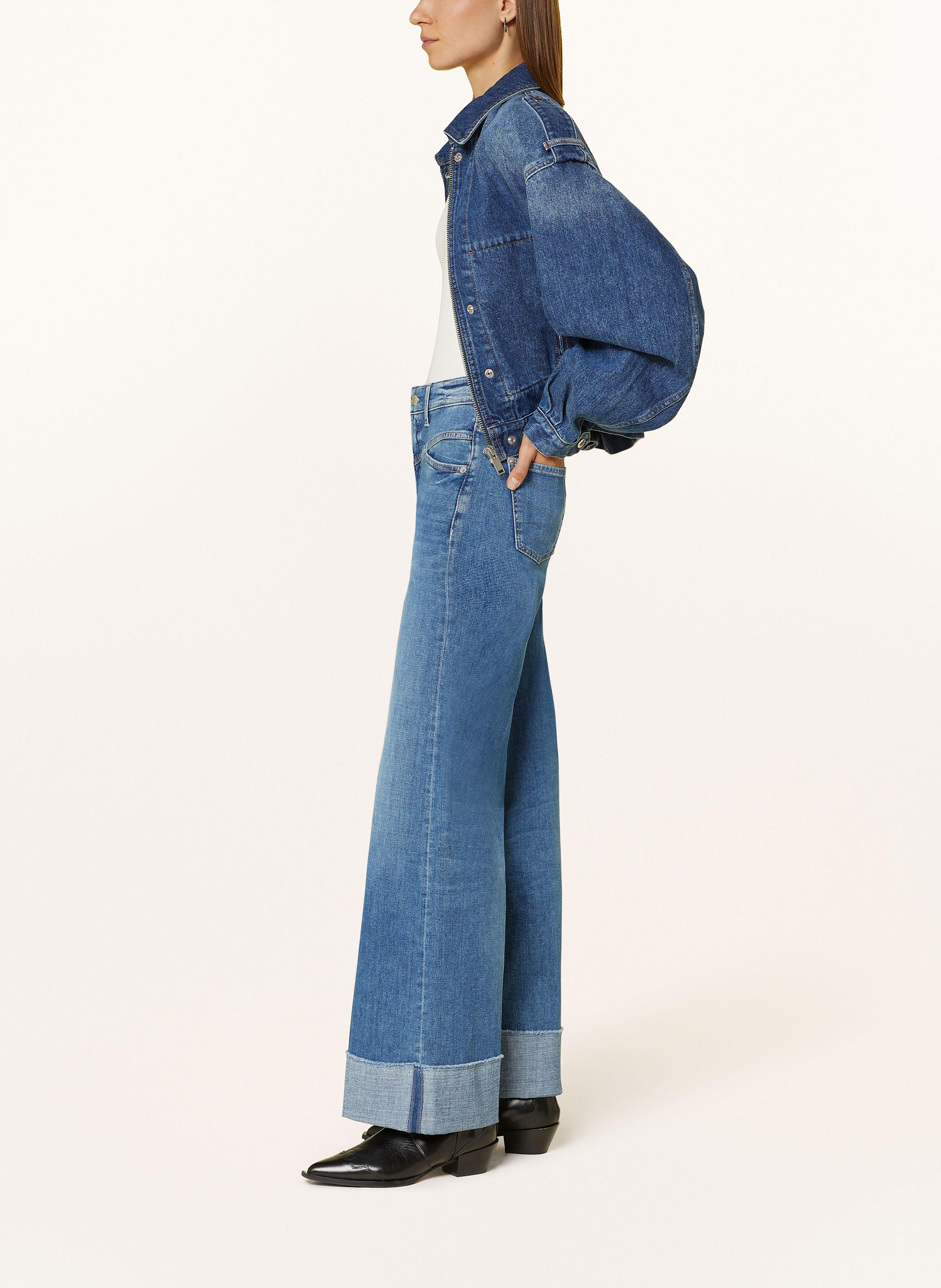 Thumbnail - Cambio Flared Jeans Antonia blau