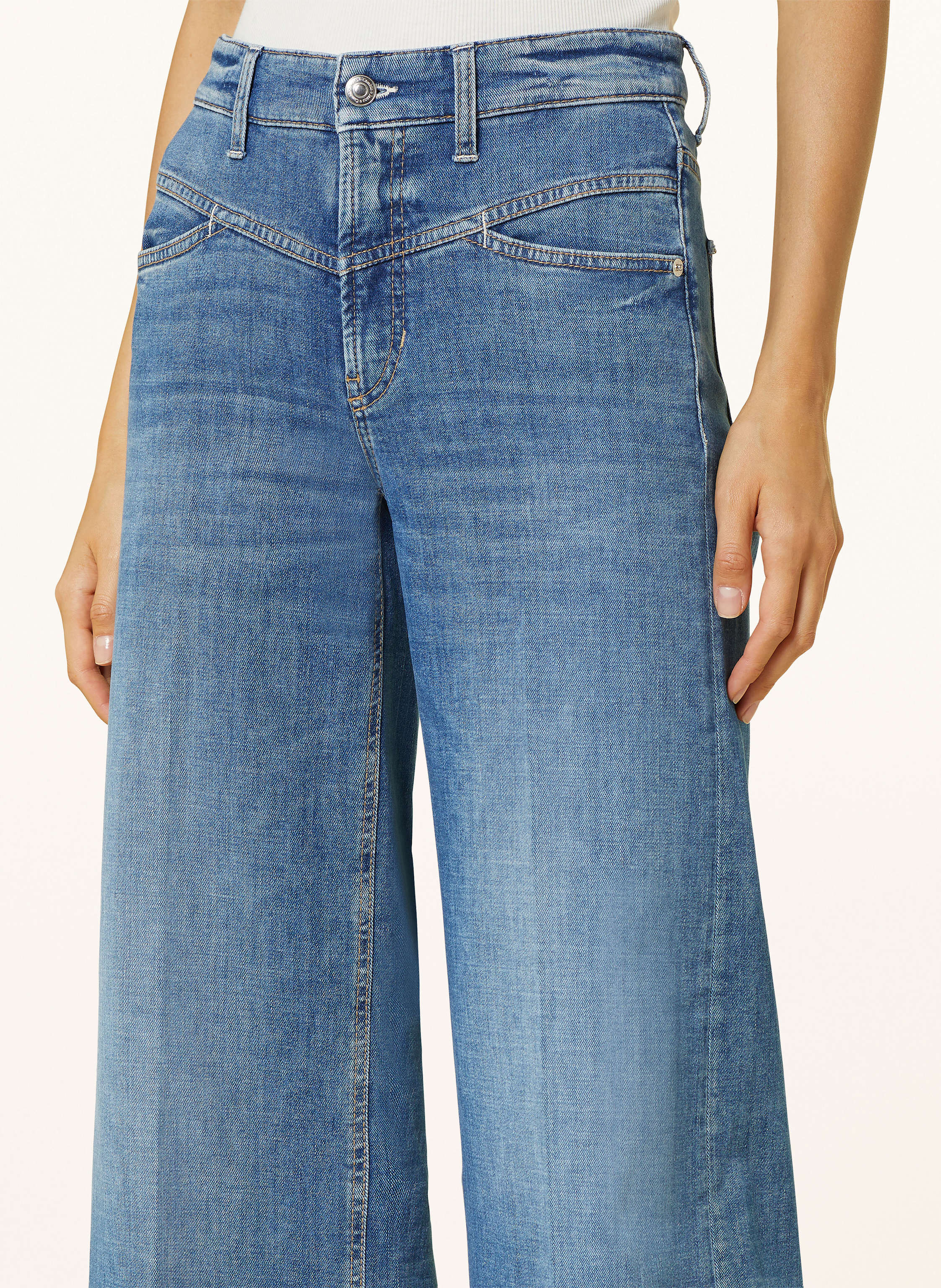 Thumbnail - Cambio Flared Jeans Antonia blau
