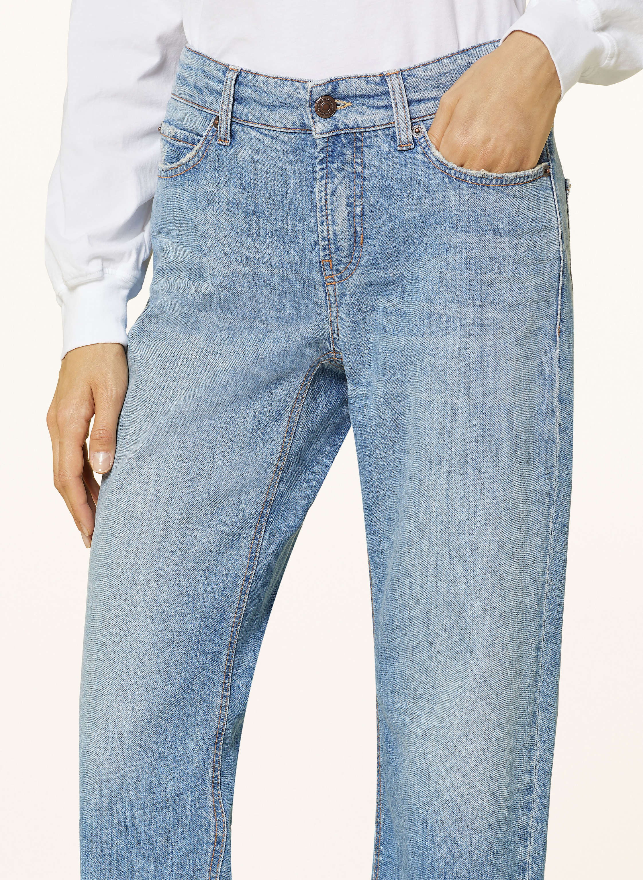 Thumbnail - Cambio Straight Jeans Paris blau