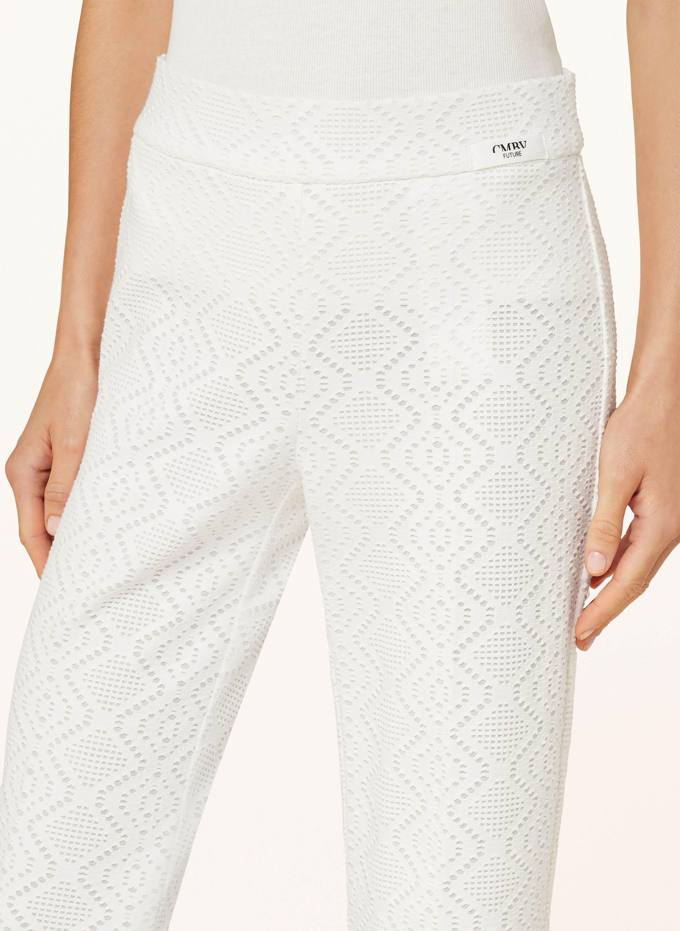 Thumbnail - Cambio Spitzenhose Faith weiss
