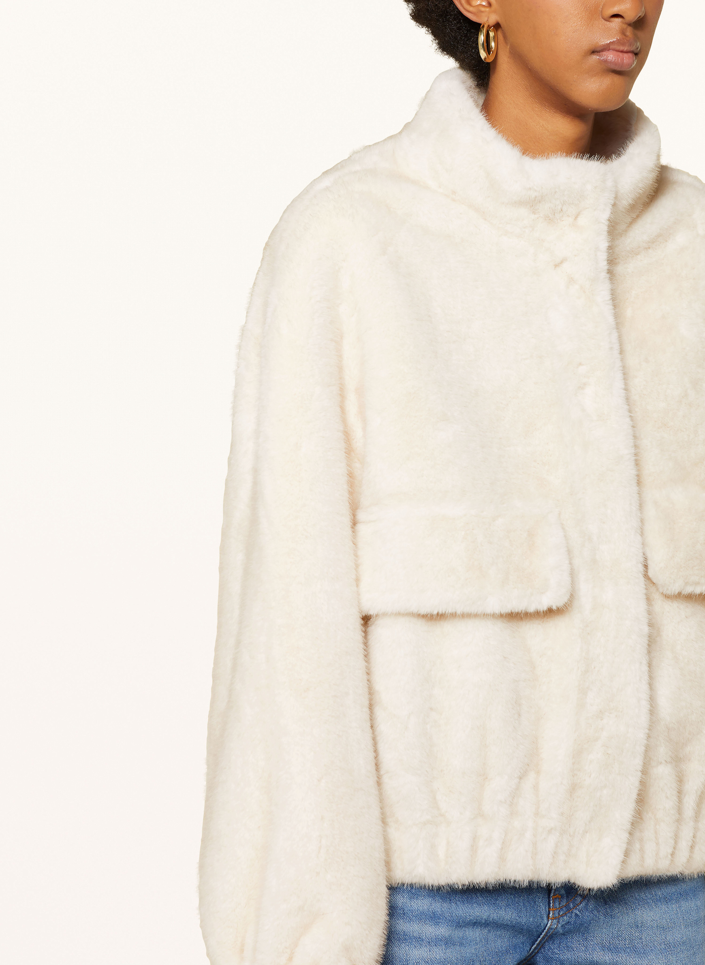 Thumbnail - Ba&Sh Kunstfell-Jacke Paros weiss