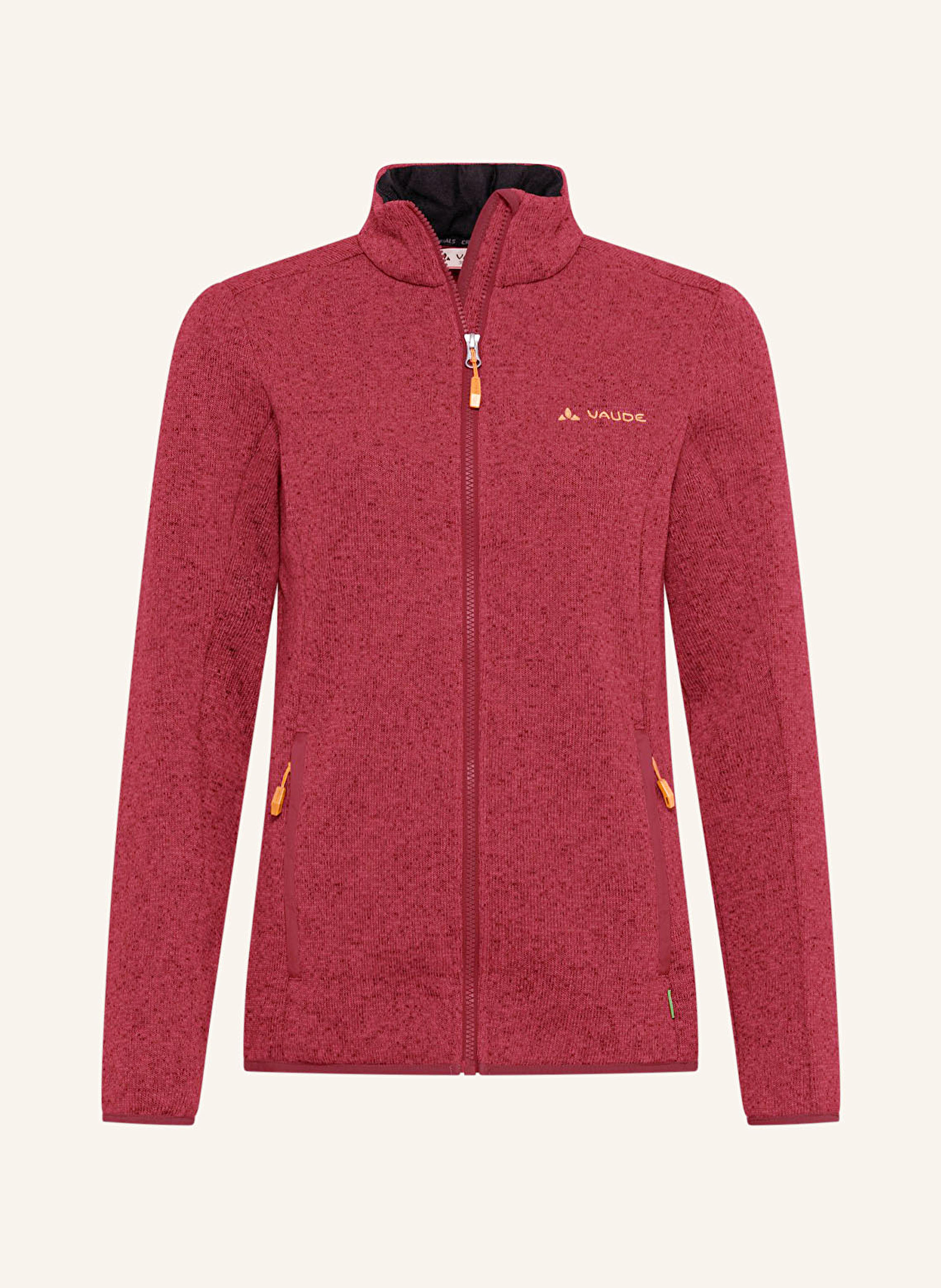 Vaude Strick-Fleecejacke Rienza rot