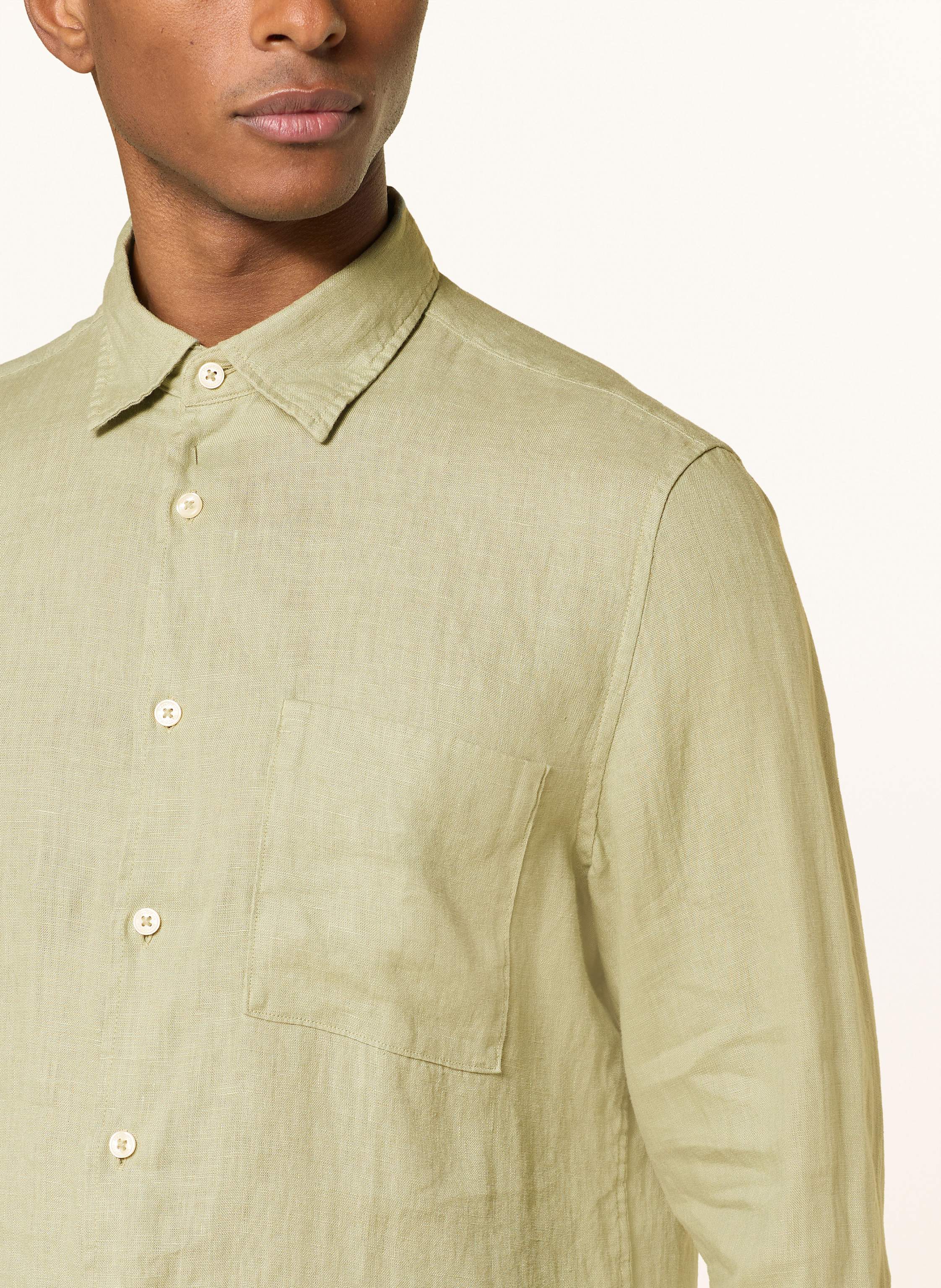 Thumbnail - Marc O'polo Leinenhemd Regular Fit gruen