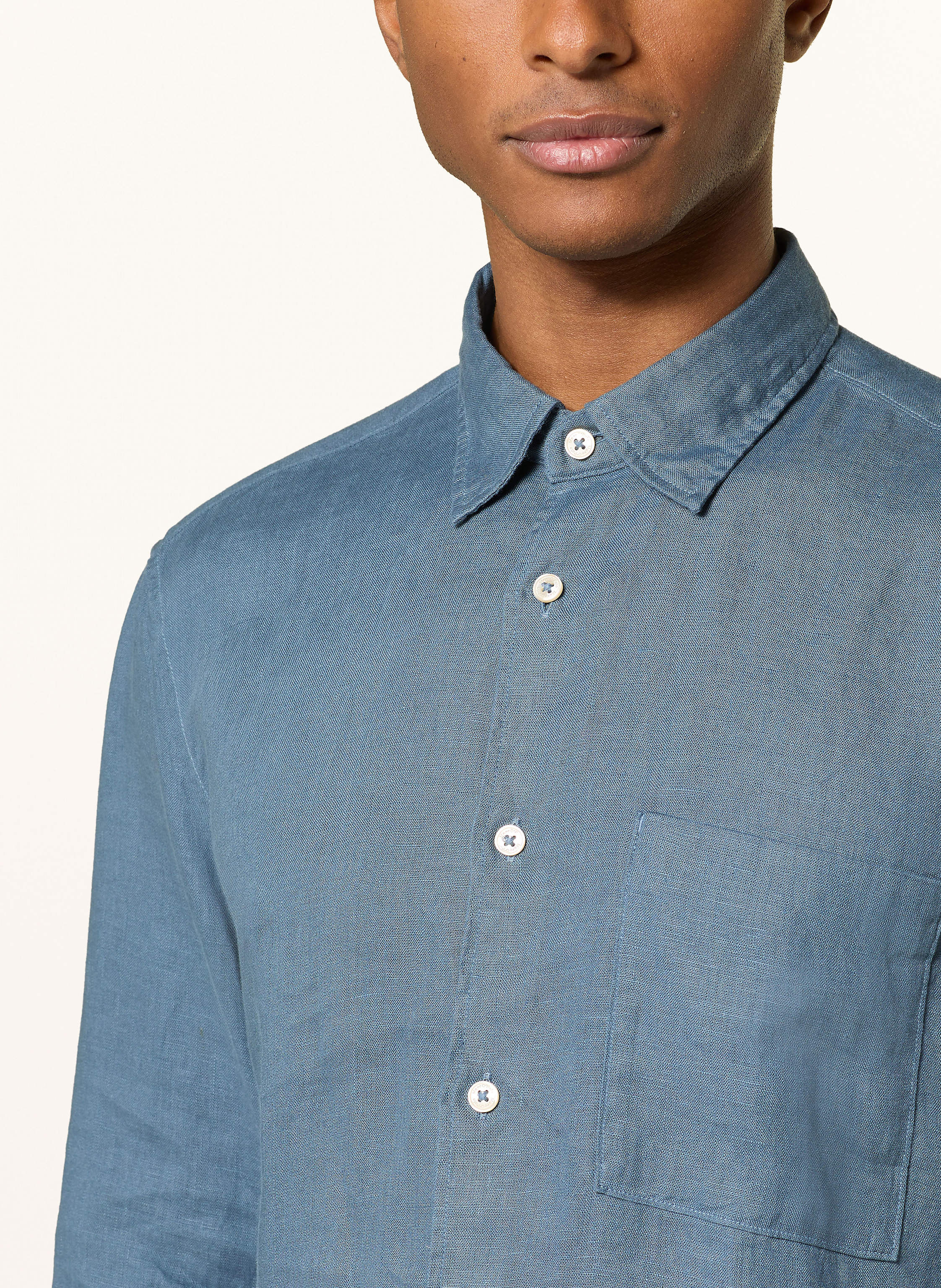 Thumbnail - Marc O'polo Leinenhemd Regular Fit blau