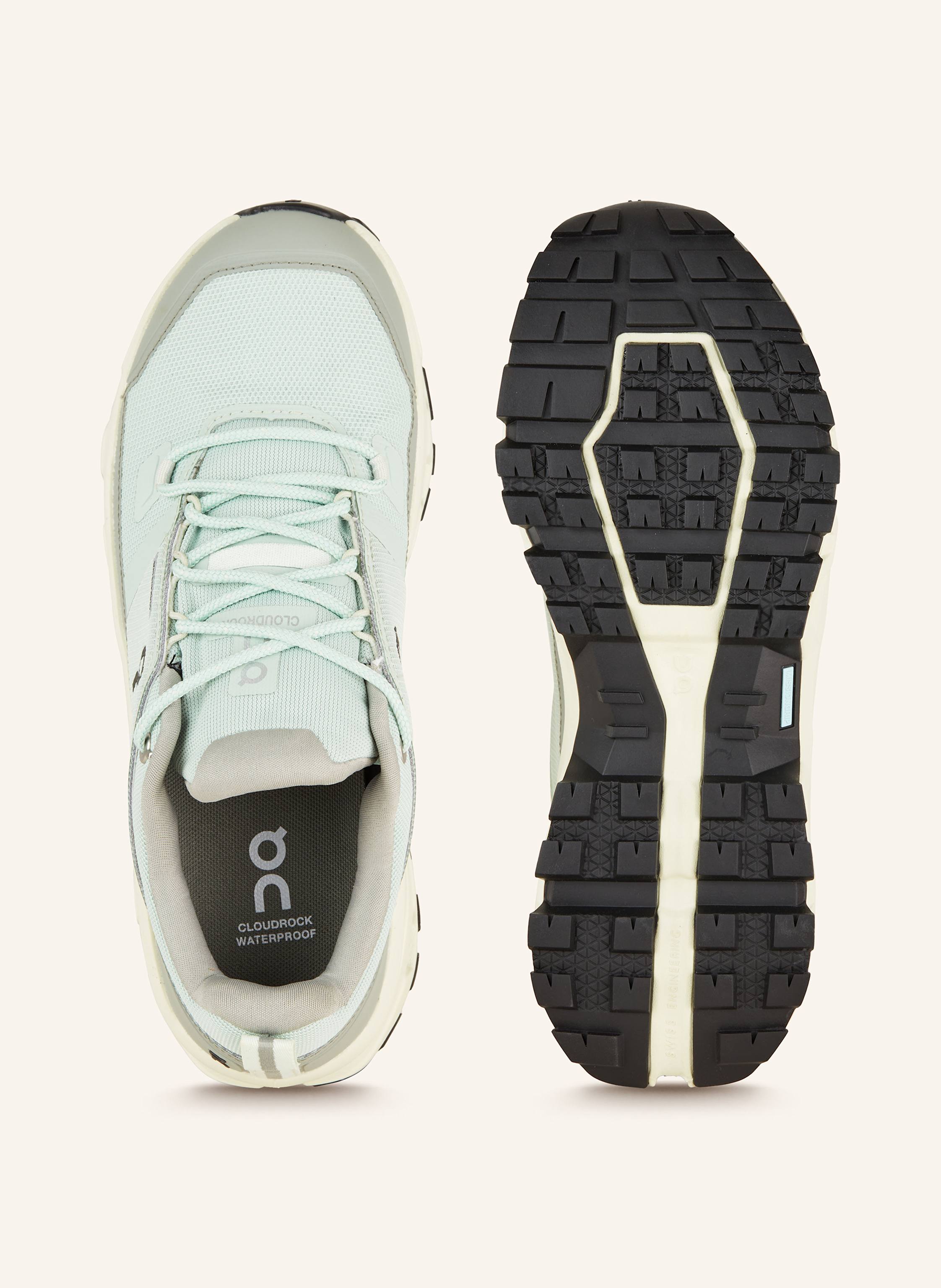 Thumbnail - On Wanderschuhe Cloudrock Low Wp gruen