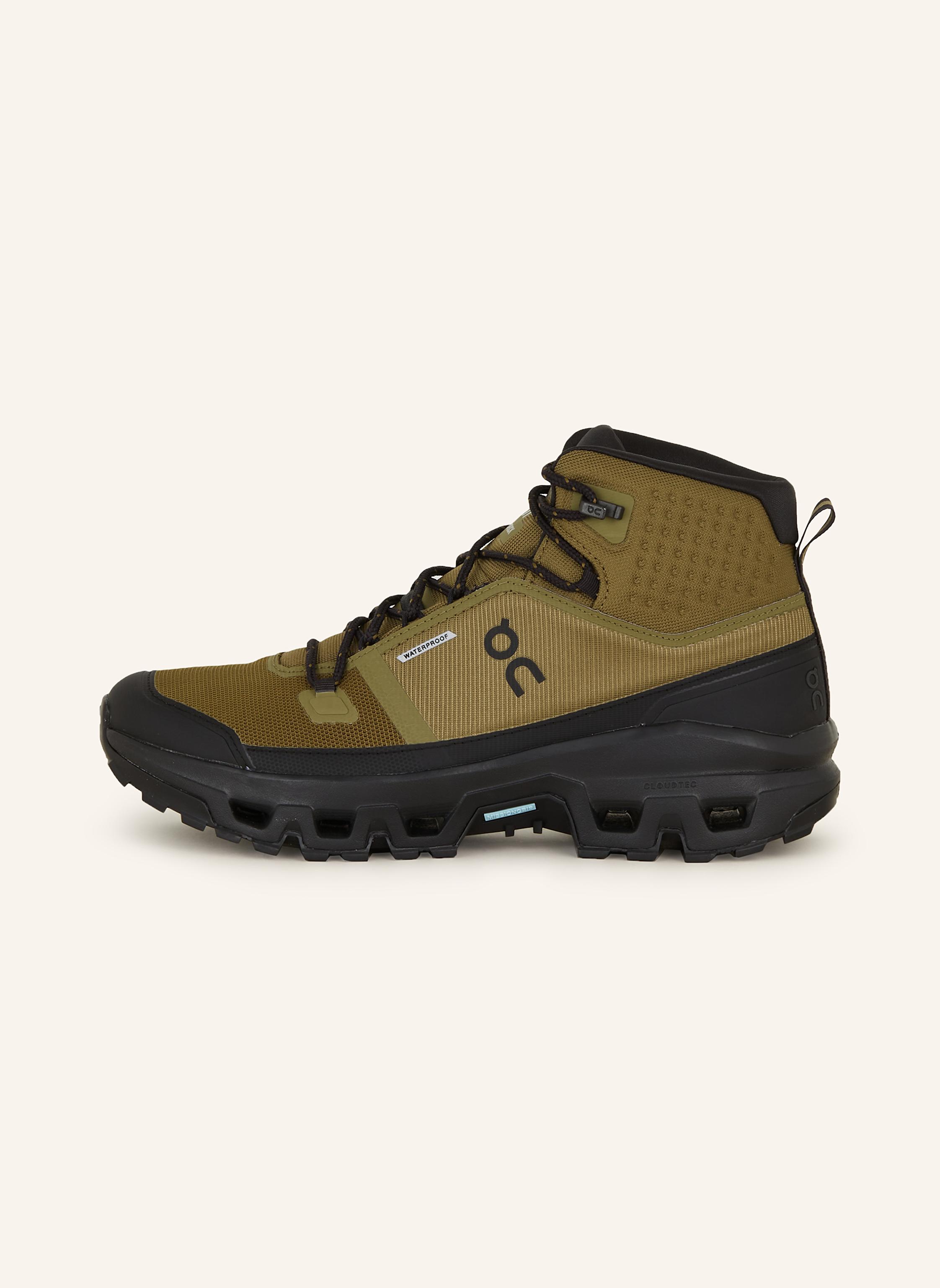 Thumbnail - On Wanderschuhe Cloudrock Mid Wp gruen