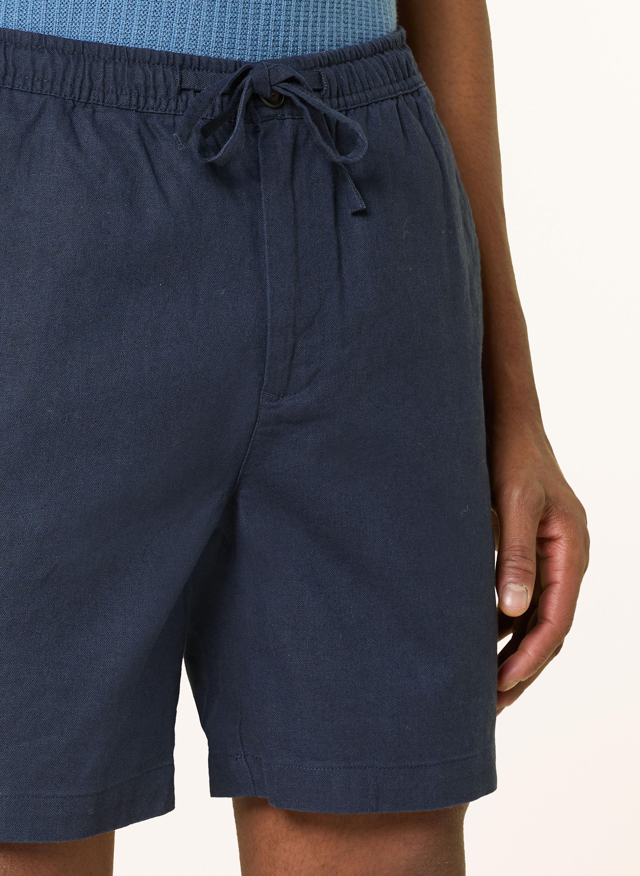 Thumbnail - Barbour Shorts Mit Leinen blau