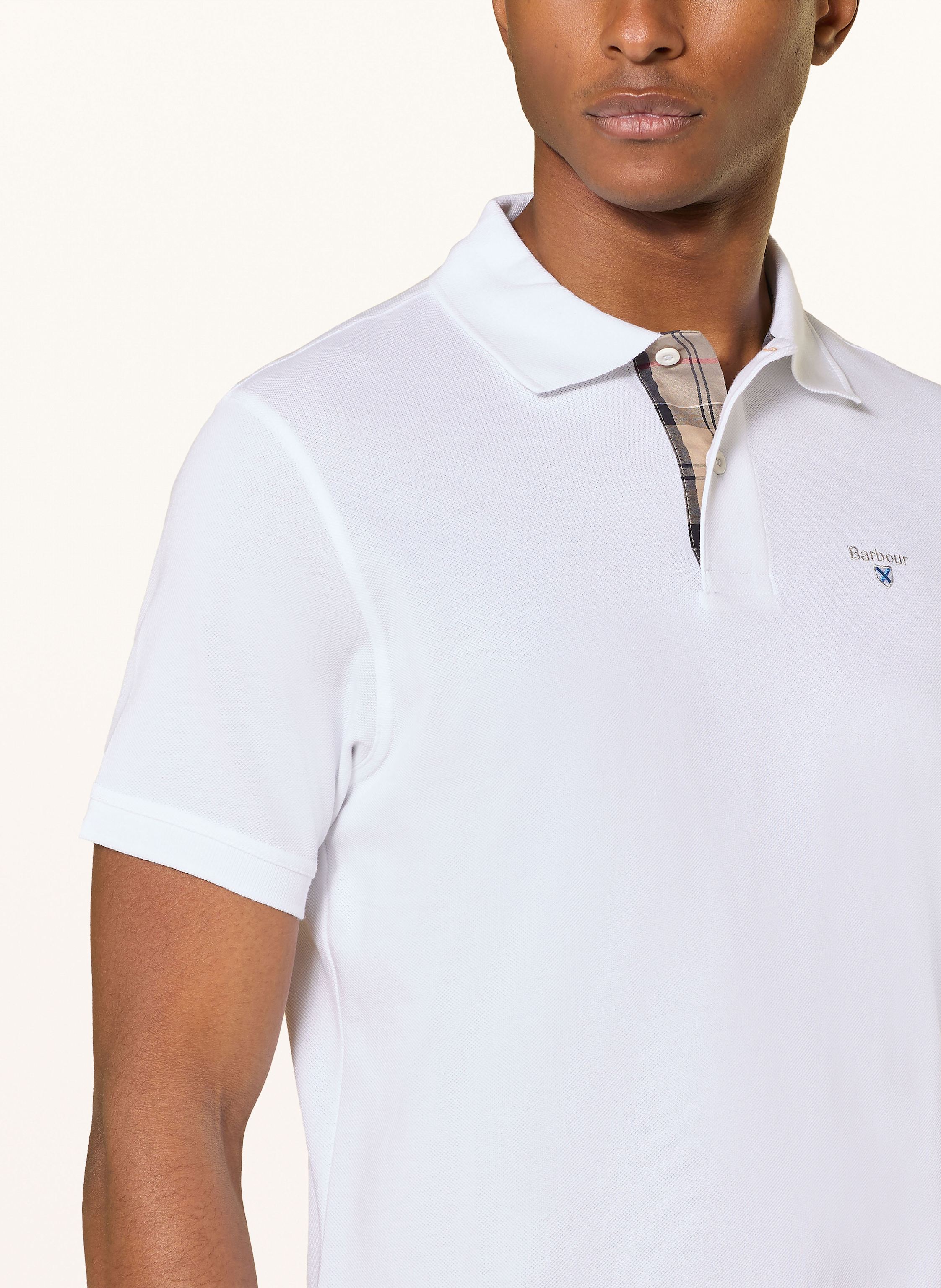 Thumbnail - Barbour Piqué-Poloshirt weiss