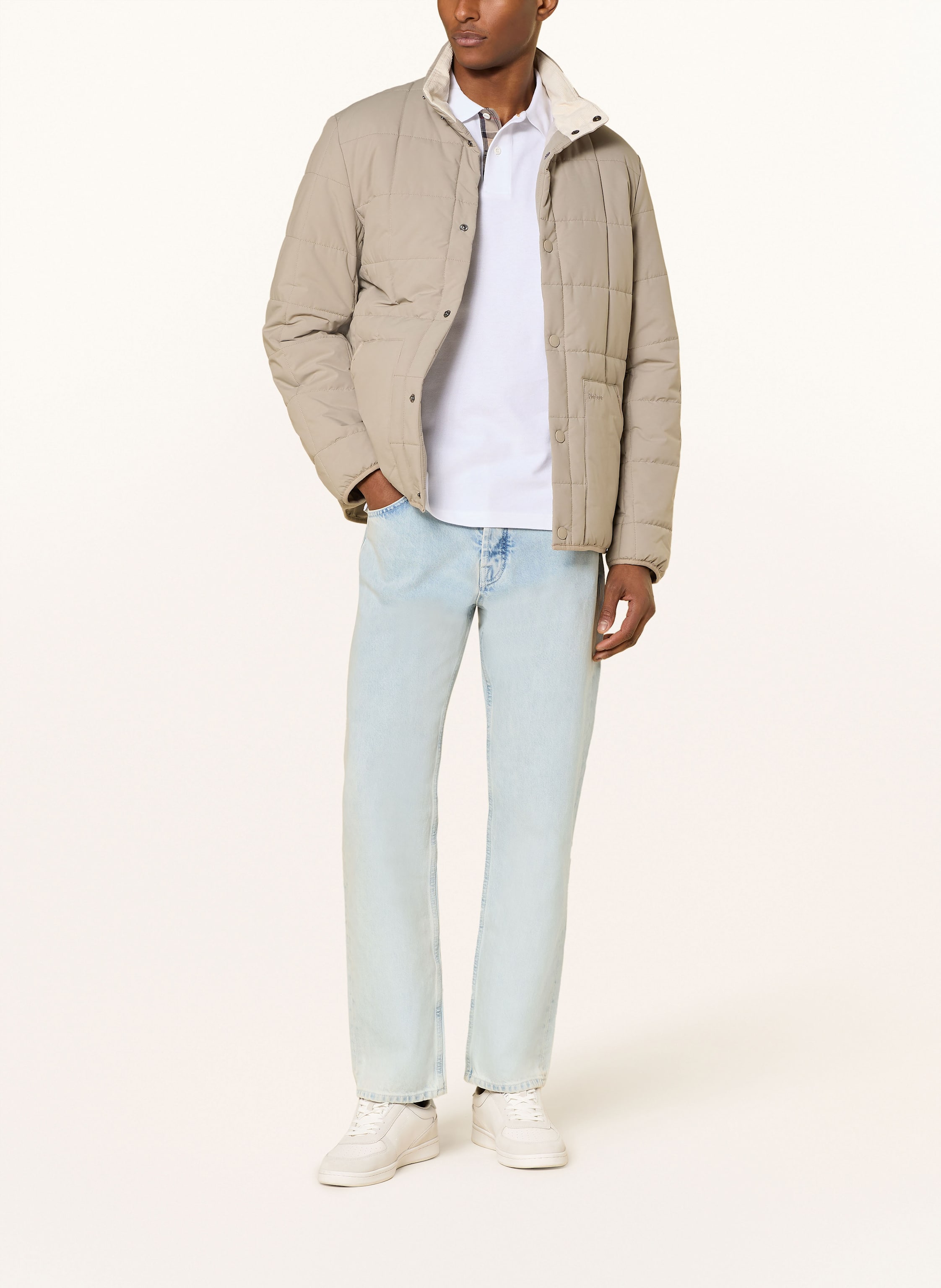 Thumbnail - Barbour Piqué-Poloshirt weiss