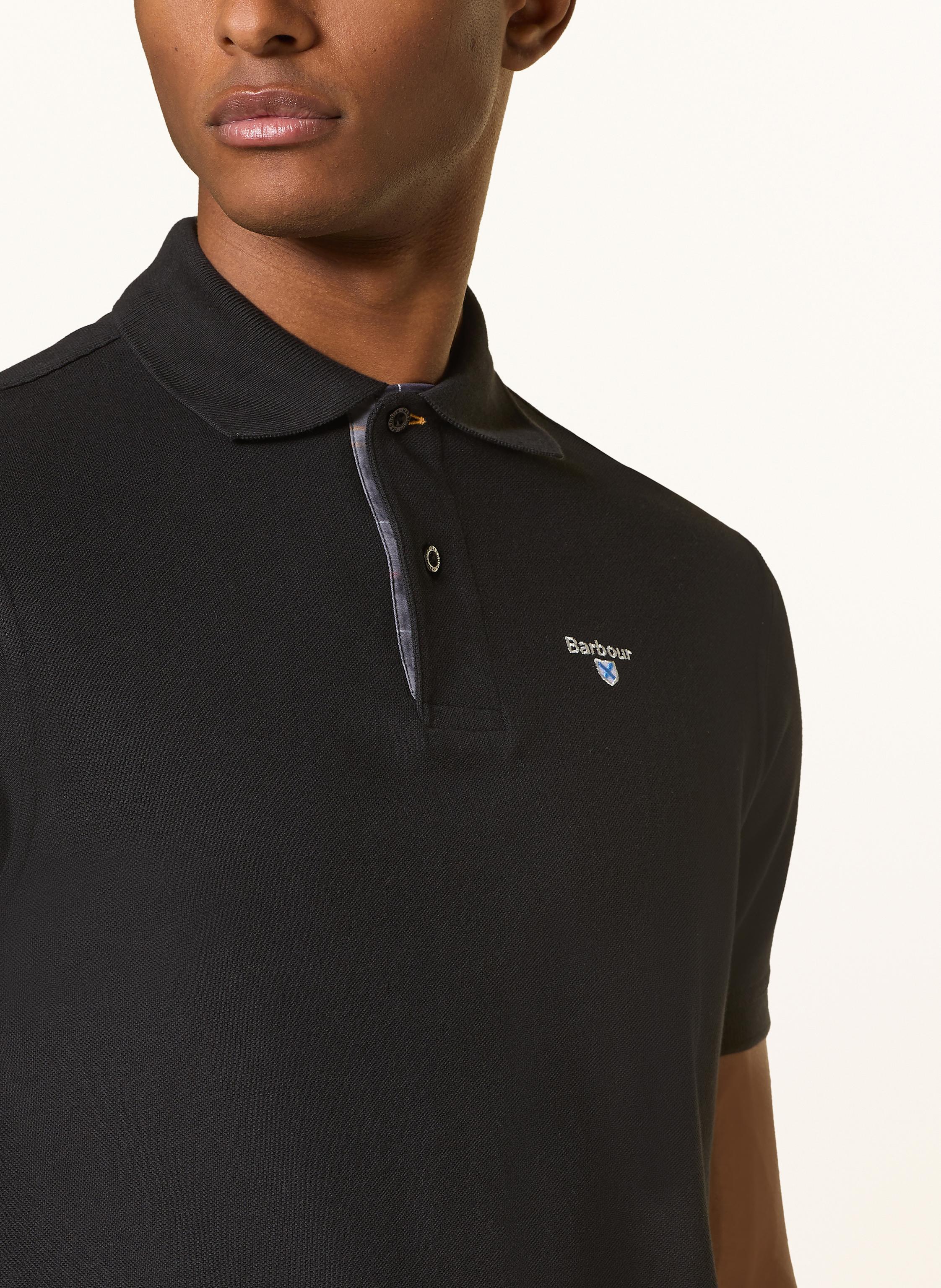 Thumbnail - Barbour Piqué-Poloshirt schwarz