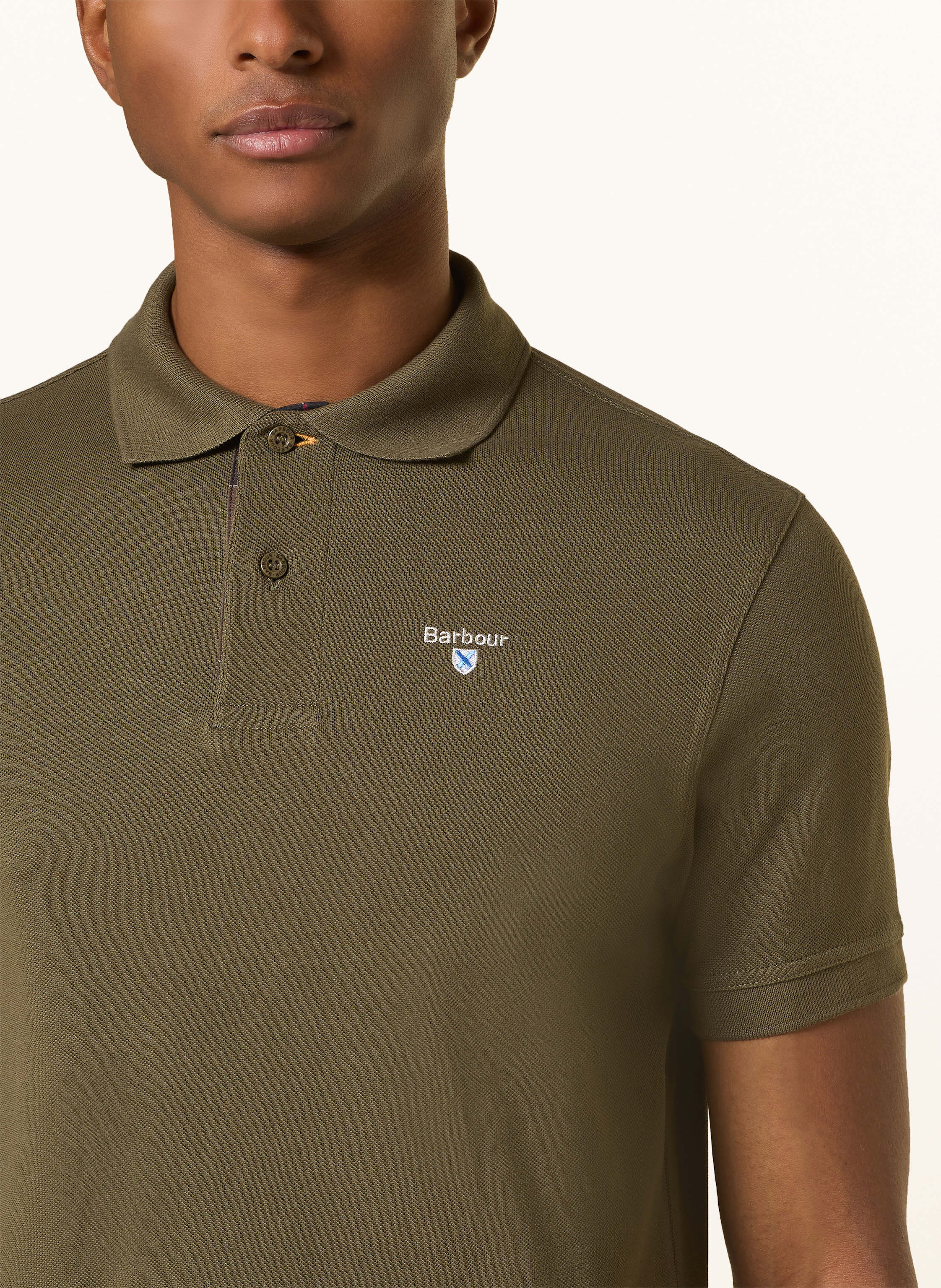 Thumbnail - Barbour Piqué-Poloshirt gruen