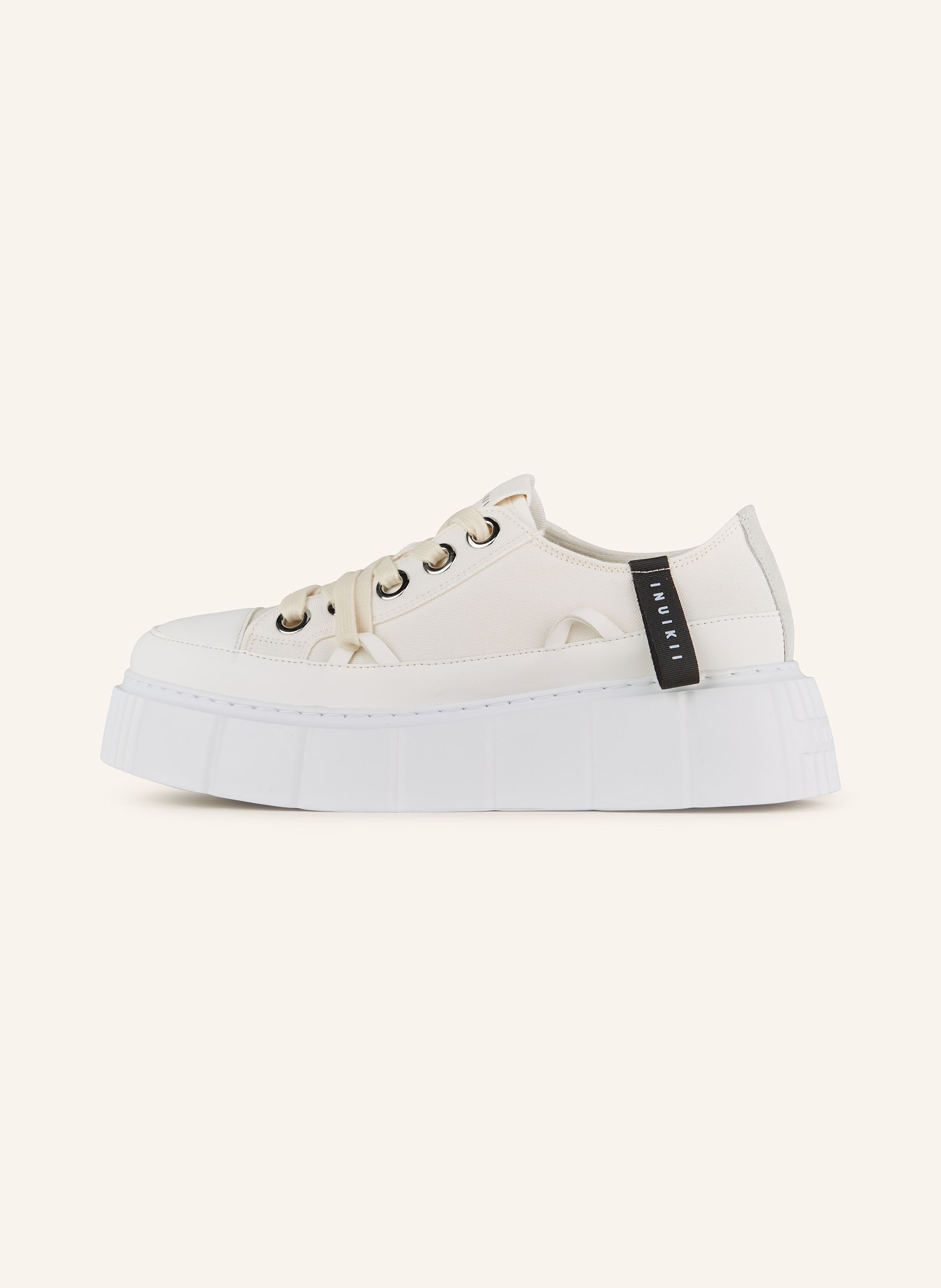 Thumbnail - Inuikii Sneaker Matilda Canvas Low weiss