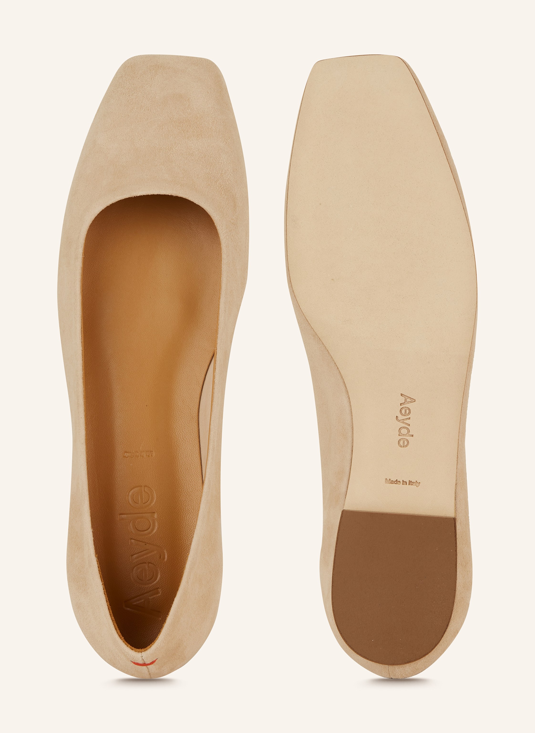 Thumbnail - Aeyde Ballerinas Ida beige