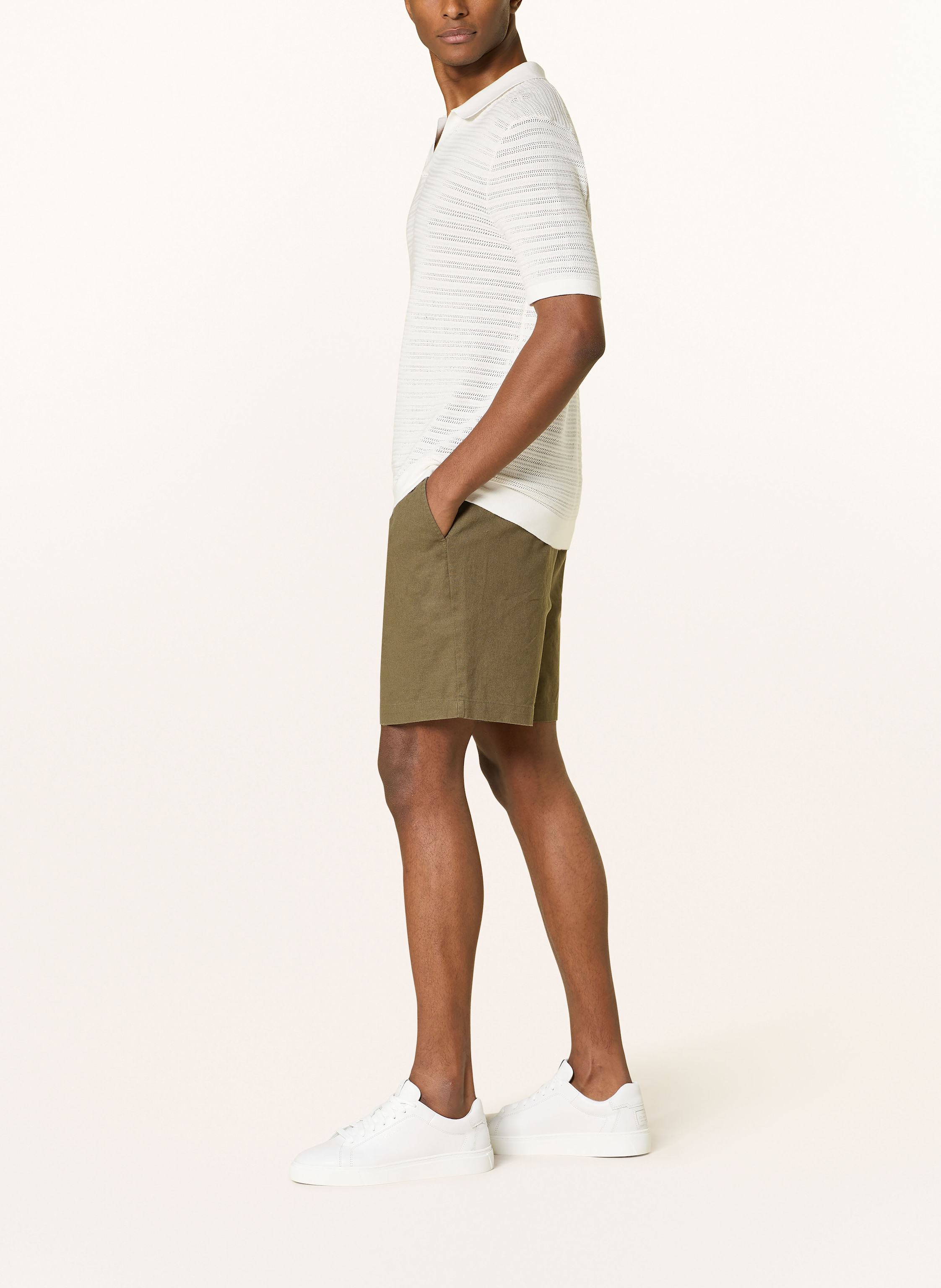 Thumbnail - Barbour Shorts Mit Leinen gruen