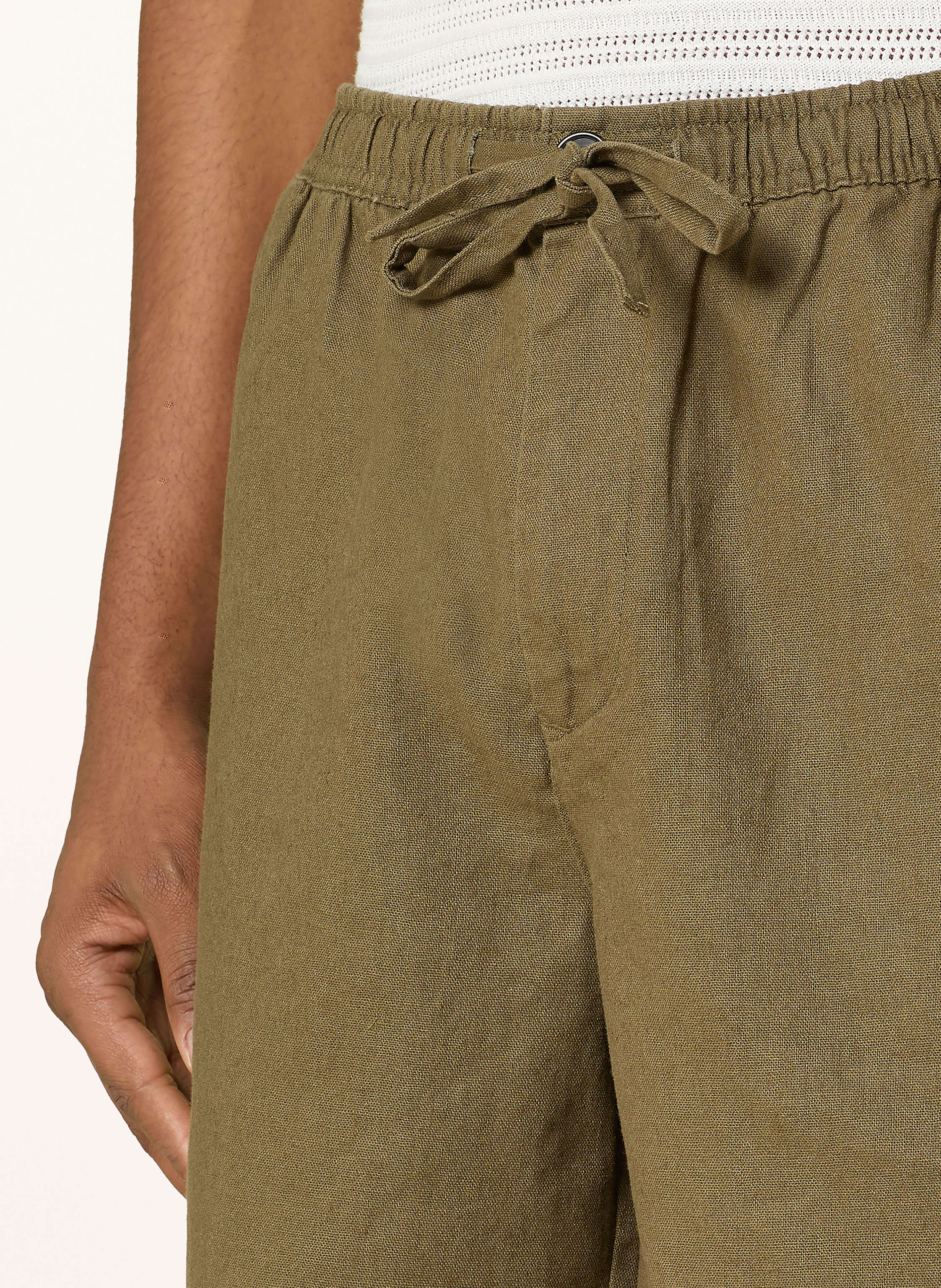 Thumbnail - Barbour Shorts Mit Leinen gruen