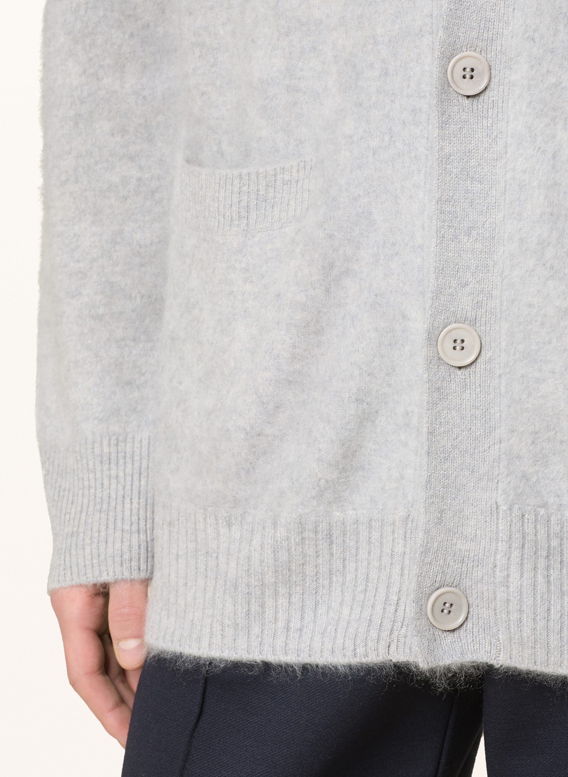 Thumbnail - Lisa Yang Strickjacke Devean Aus Cashmere grau