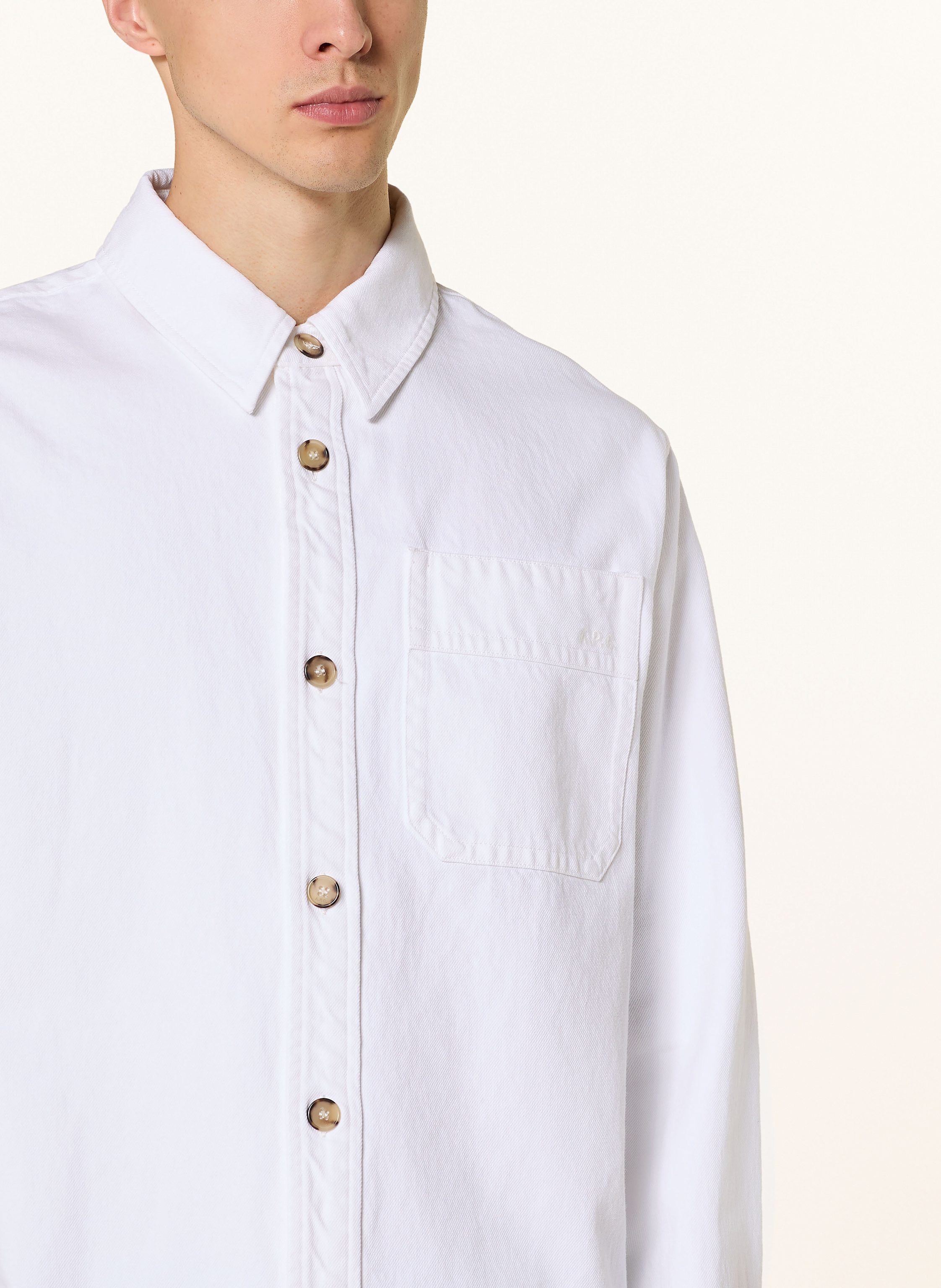 Thumbnail - A.P.C. Hemd Relaxed Fit weiss