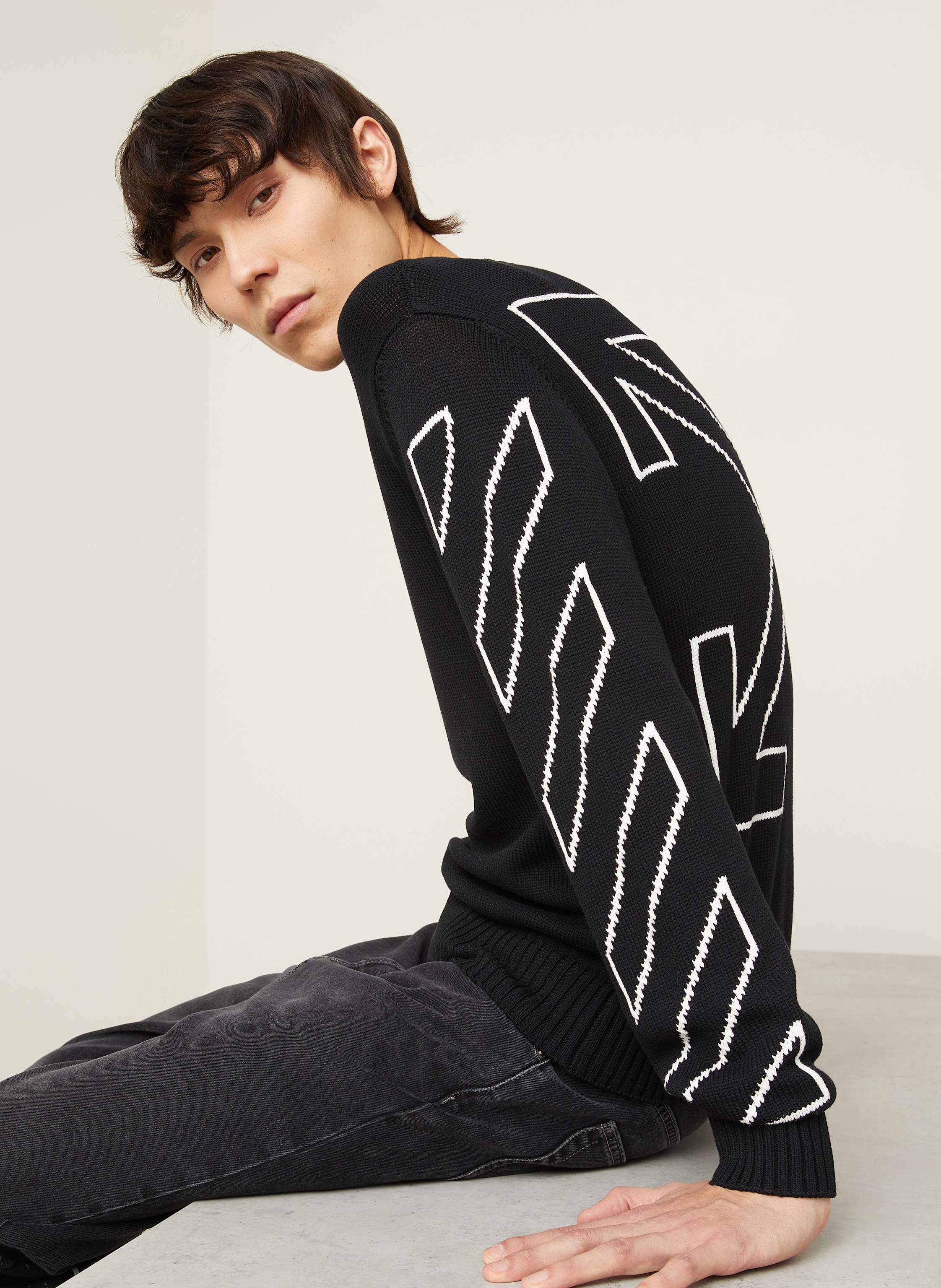Thumbnail - Off-White Pullover schwarz