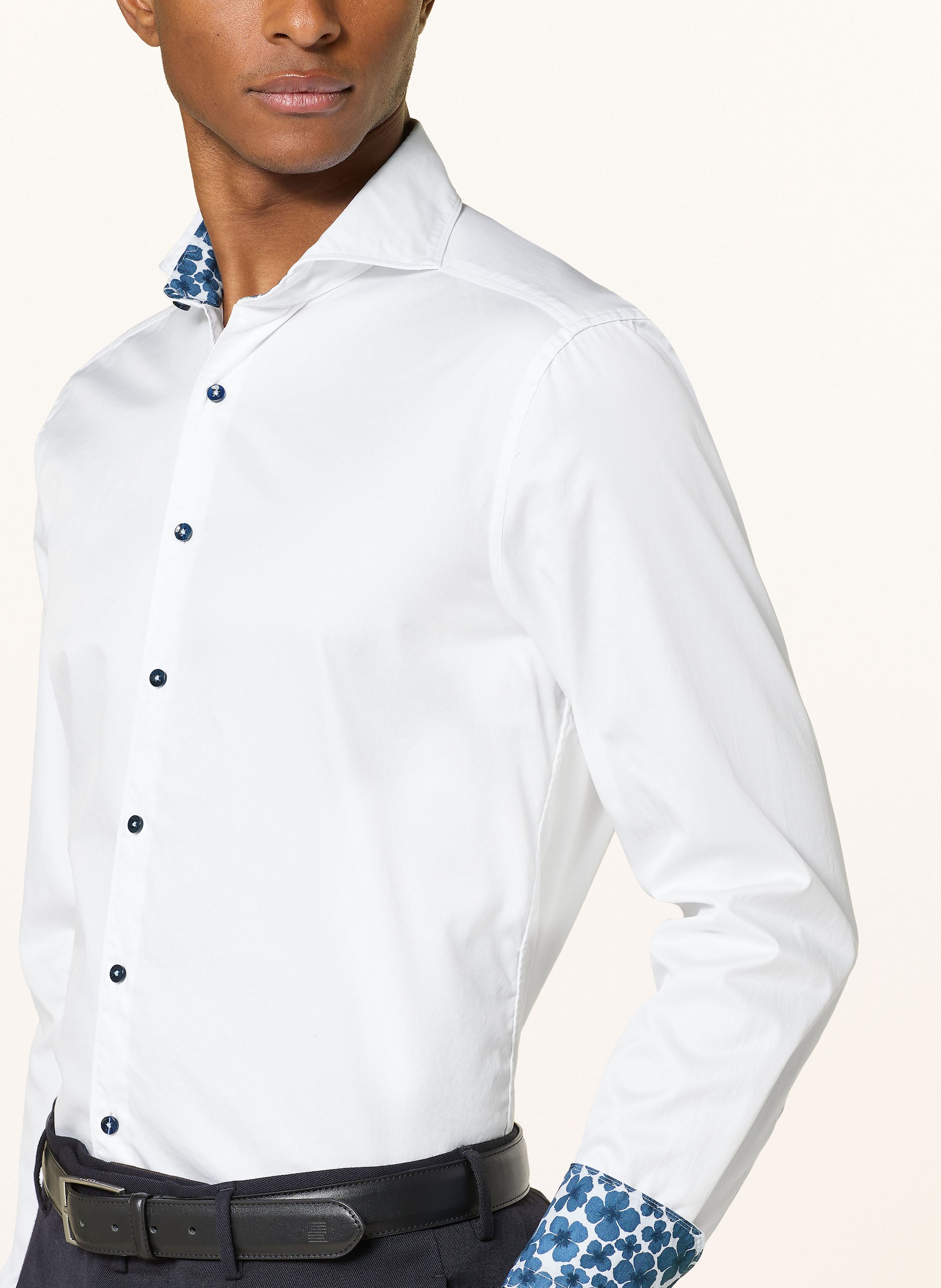 Thumbnail - Stenströms Hemd Slim Fit weiss