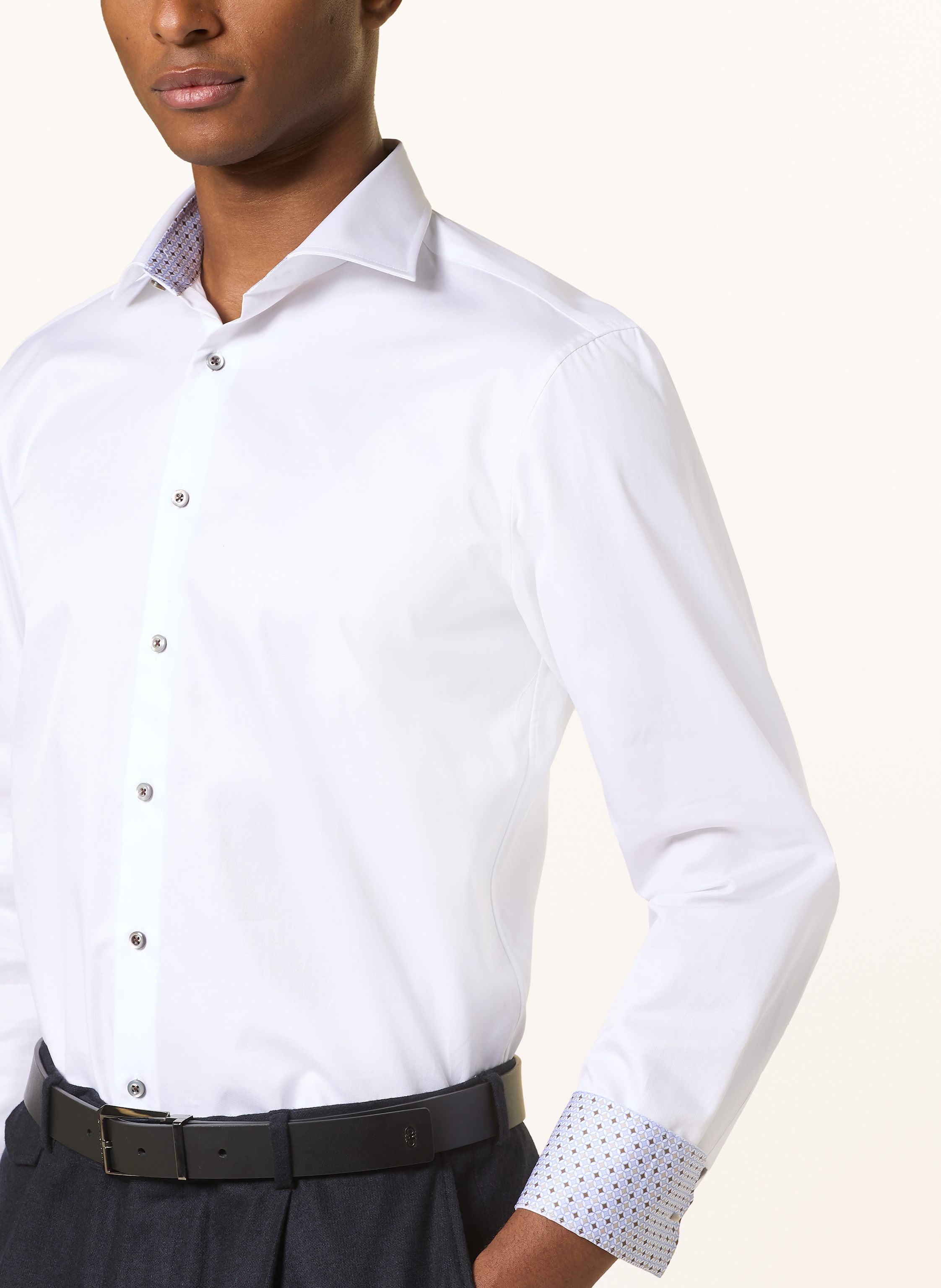 Thumbnail - Stenströms Hemd Fitted Body Fit weiss