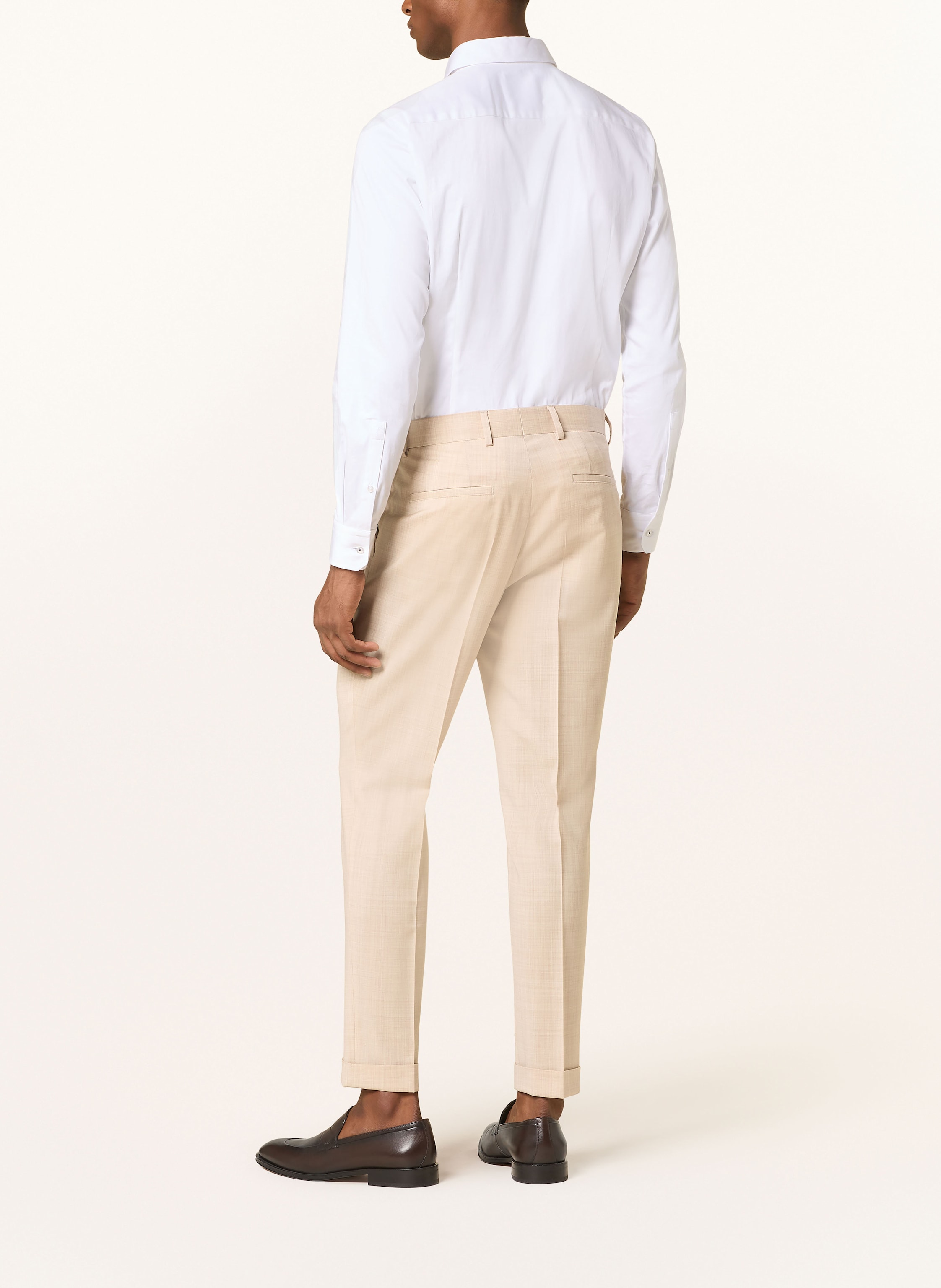 Thumbnail - Boss Anzugshose Pepe Relaxed Fit beige