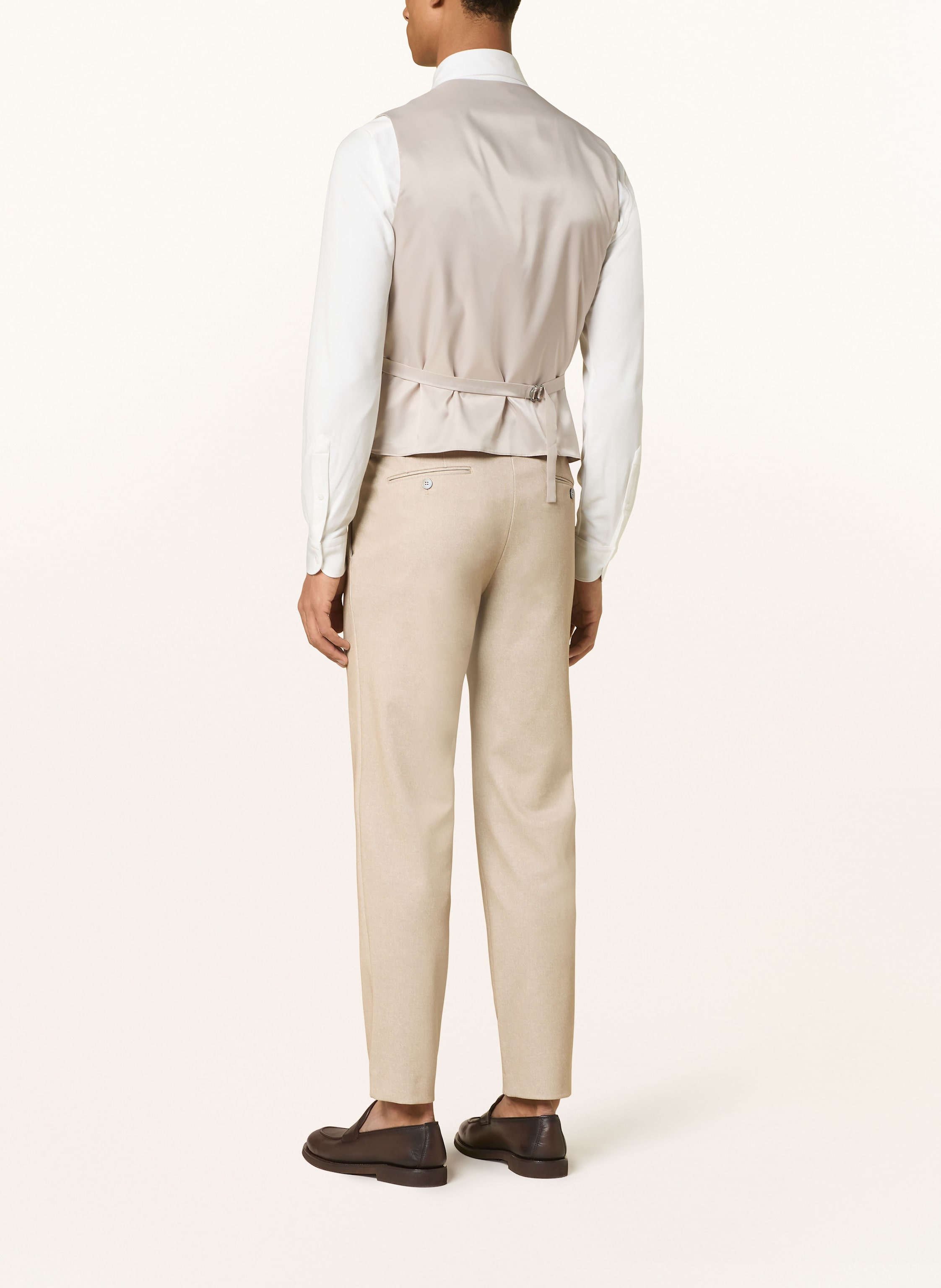 Thumbnail - Paul Anzughose Slim Fit Aus Jersey beige