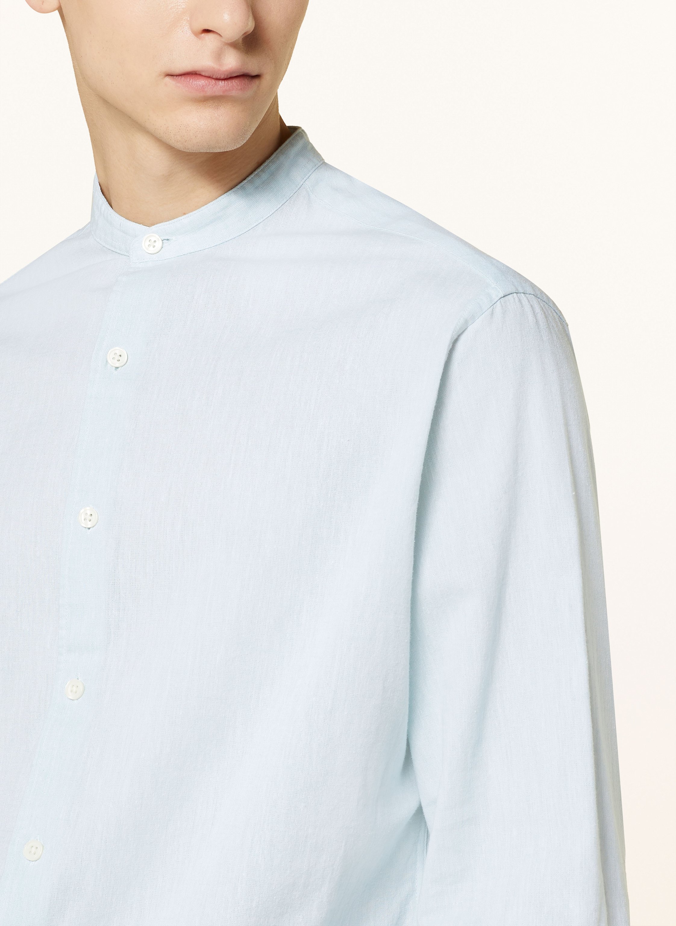 Thumbnail - Paul Hemd Comfort Fit Mit Leinen gruen