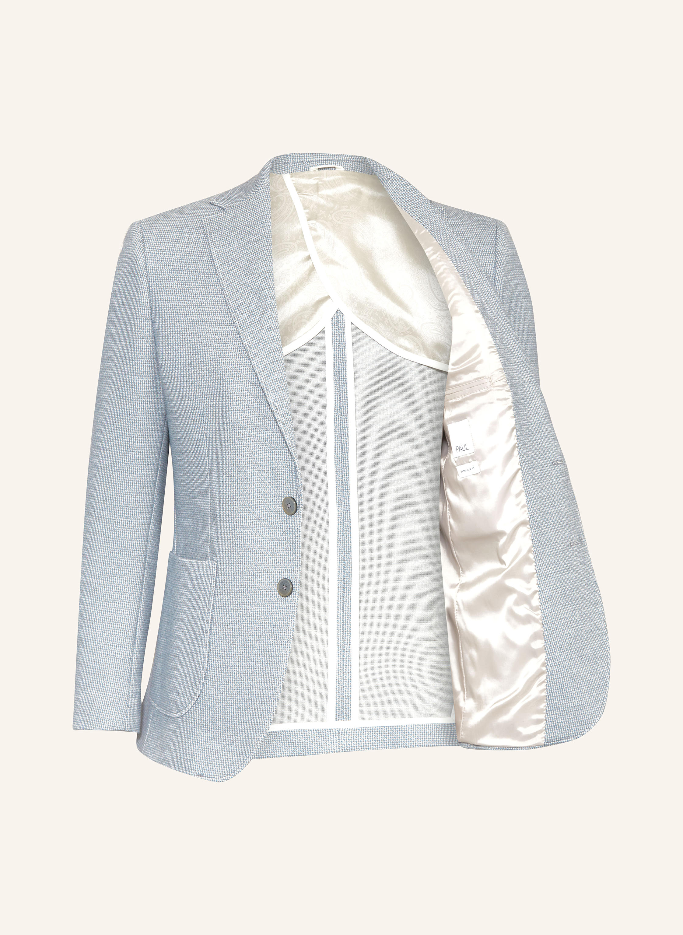 Thumbnail - Paul Anzugsakko Extra Slim Fit Aus Jersey blau