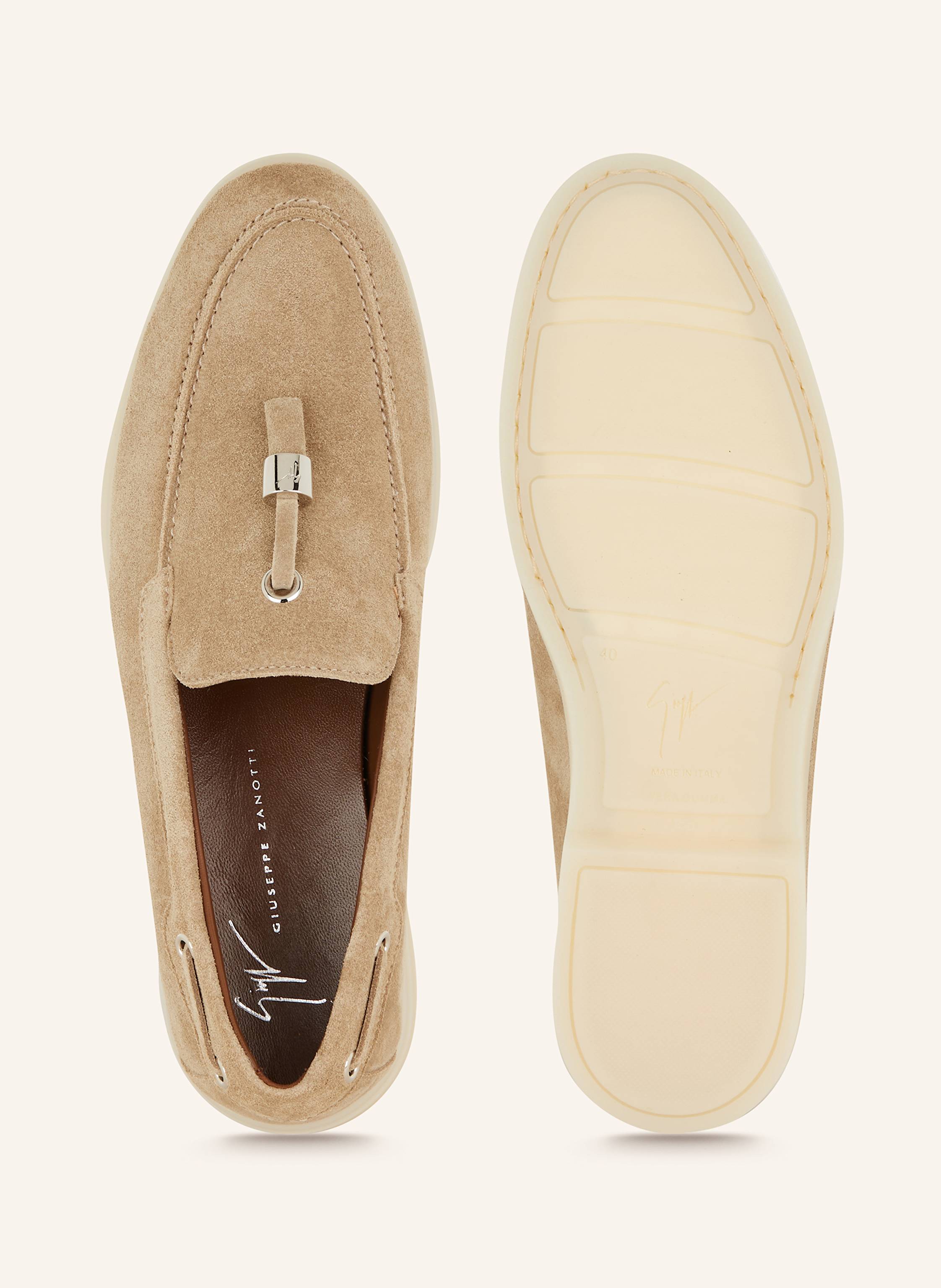 Thumbnail - Giuseppe Zanotti Design Loafer beige