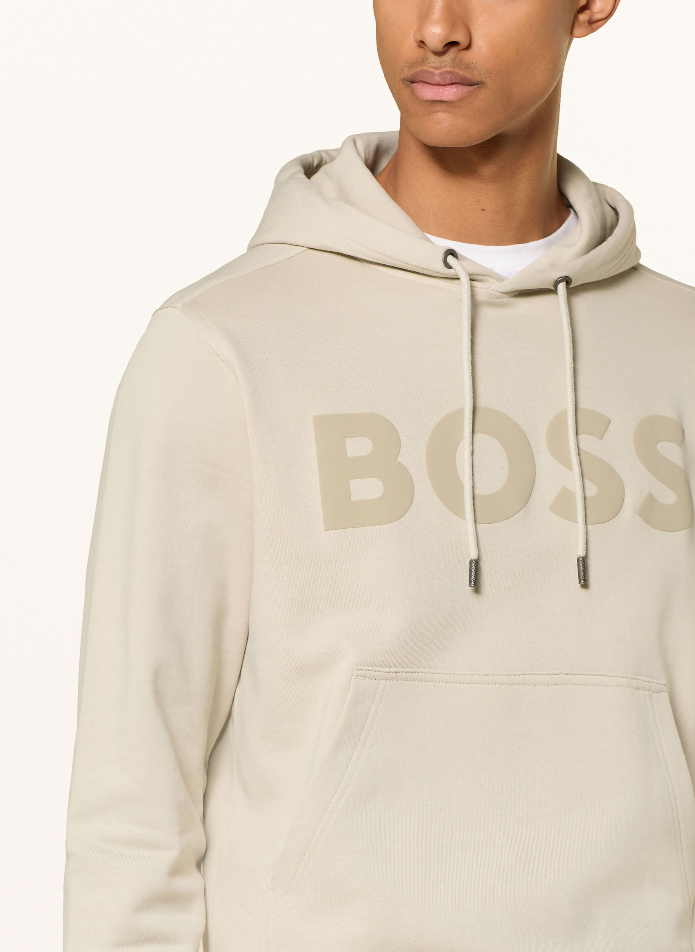 Thumbnail - Boss Hoodie Webasic beige