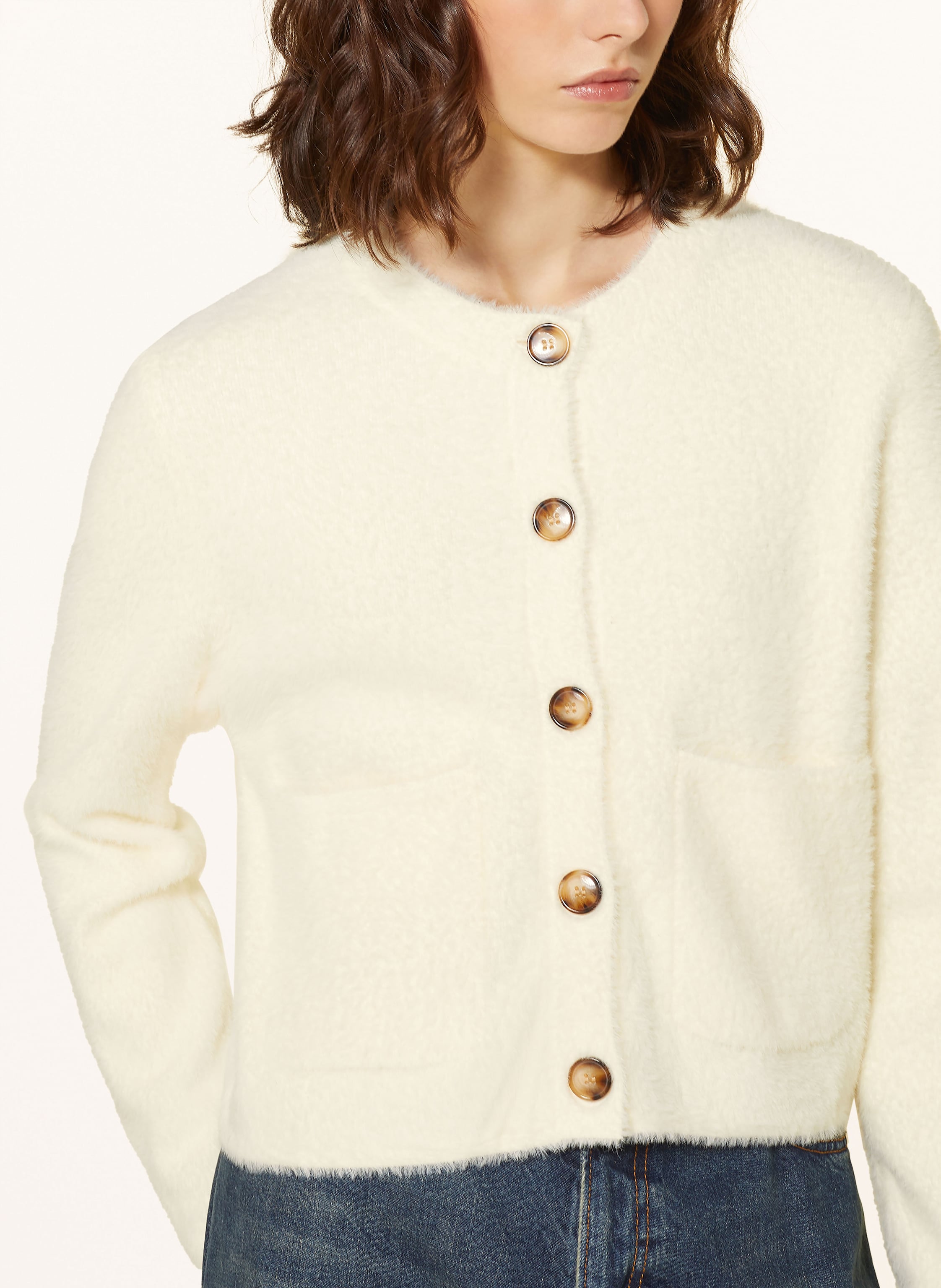 Thumbnail - Mrs & Hugs Strickjacke weiss