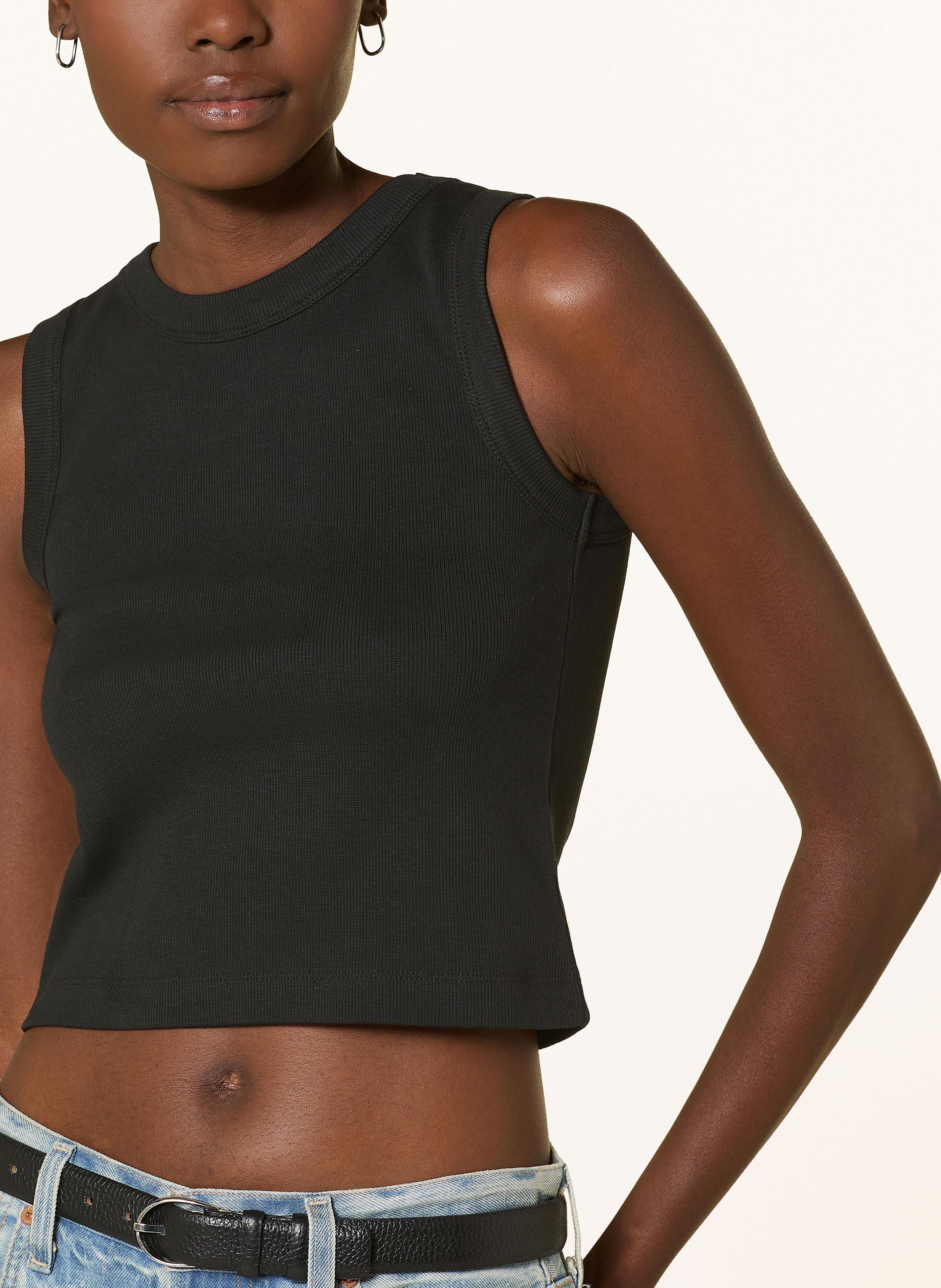 Thumbnail - Mrs & Hugs Cropped-Top schwarz