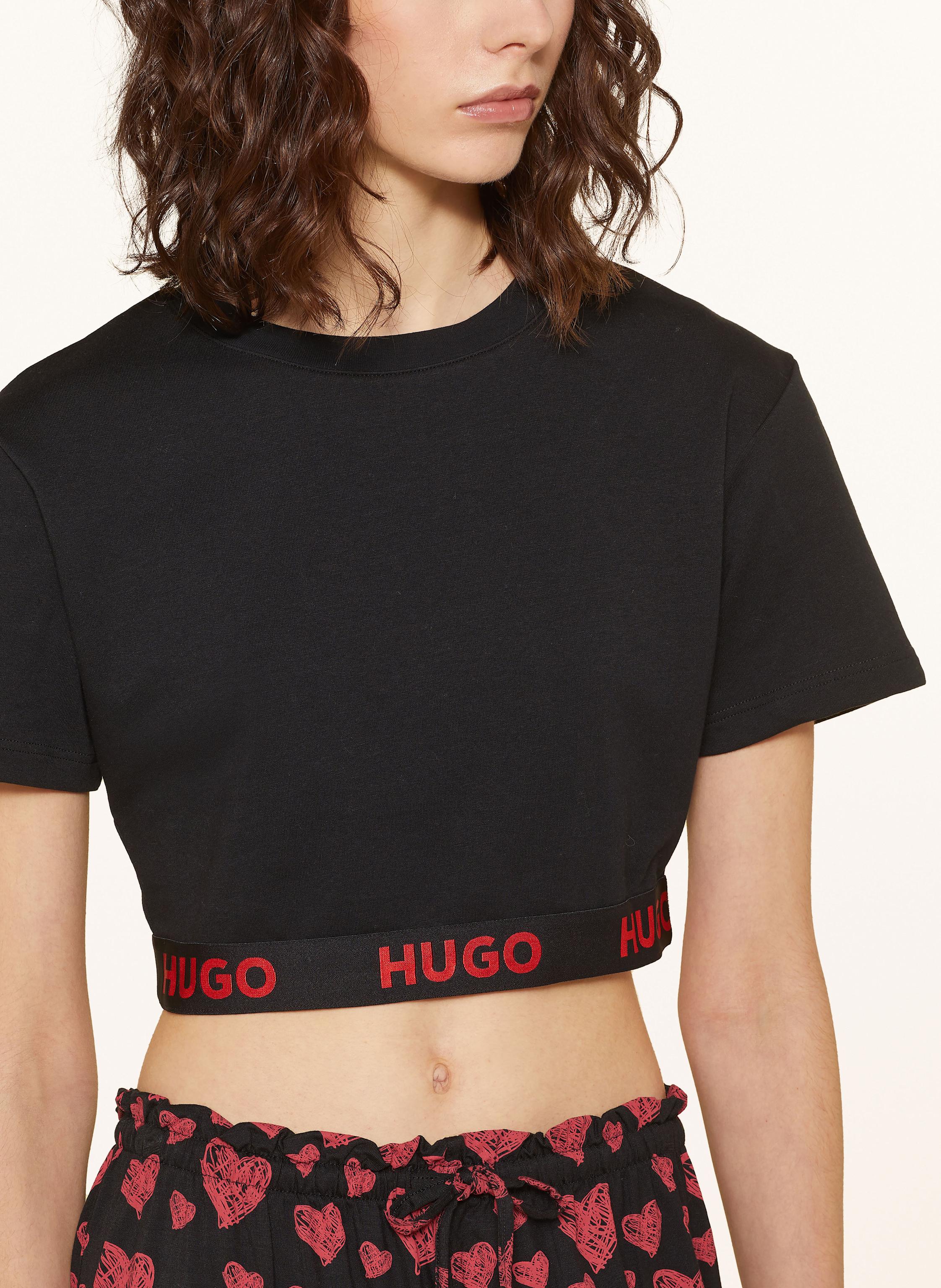 Thumbnail - Hugo Lounge-Shirt Sporty schwarz